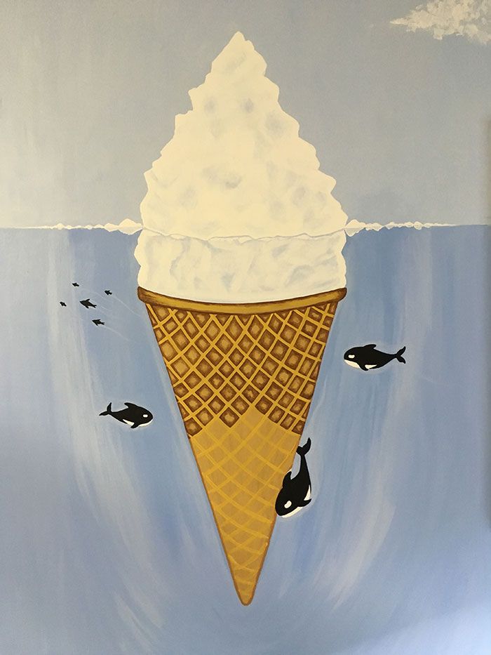 ice cream mural