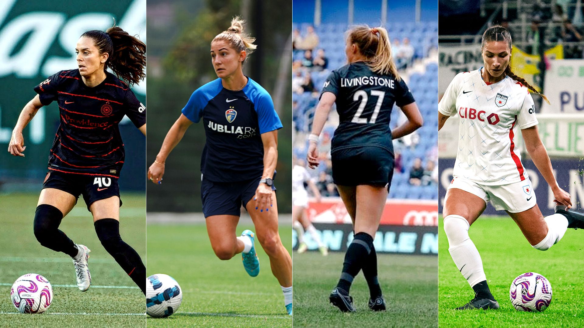 Carolina Ascent player signings from left to right: Taylor Porter, Rylee Baisden, Kelly Ann Livingstone and Jill Aguilera.