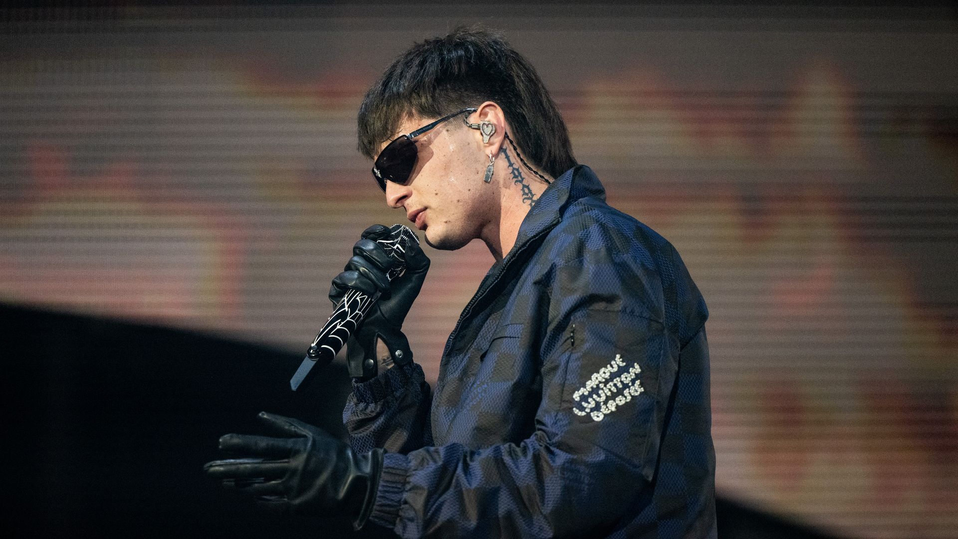 Singer Peso Pluma performs onstage during day 1 of the 2024 Coachella Valley Music and Arts Festival at Empire Polo Club on April 19, 2024 in Indio, California.