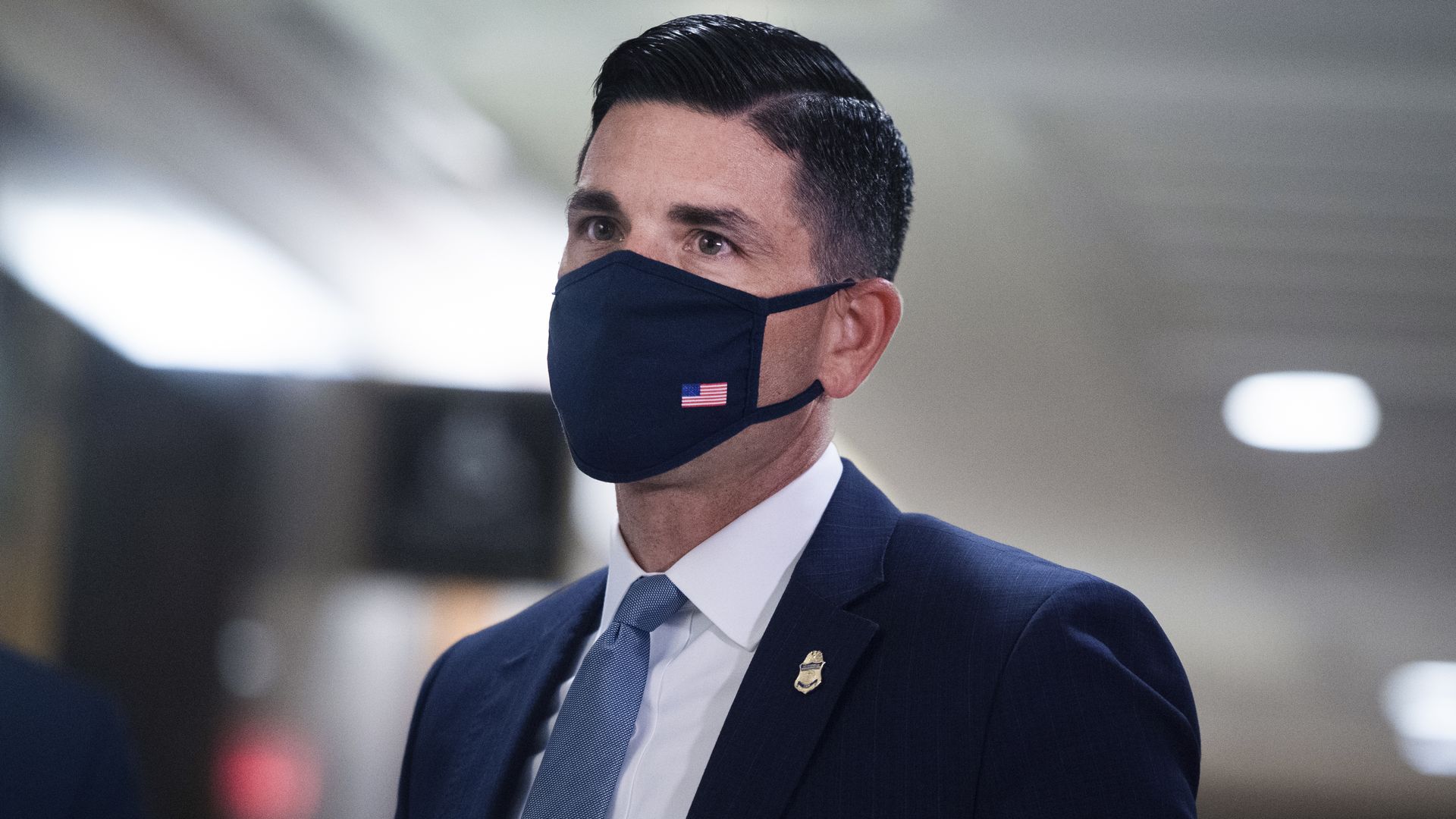 DHS Acting Secretary Chad Wolf in a mask