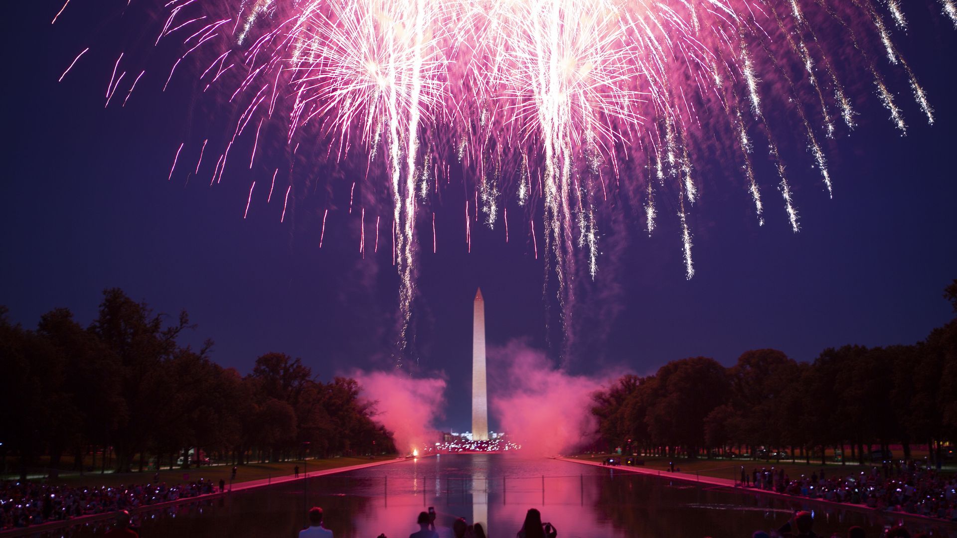 Fourth of July fireworks at the National Mall