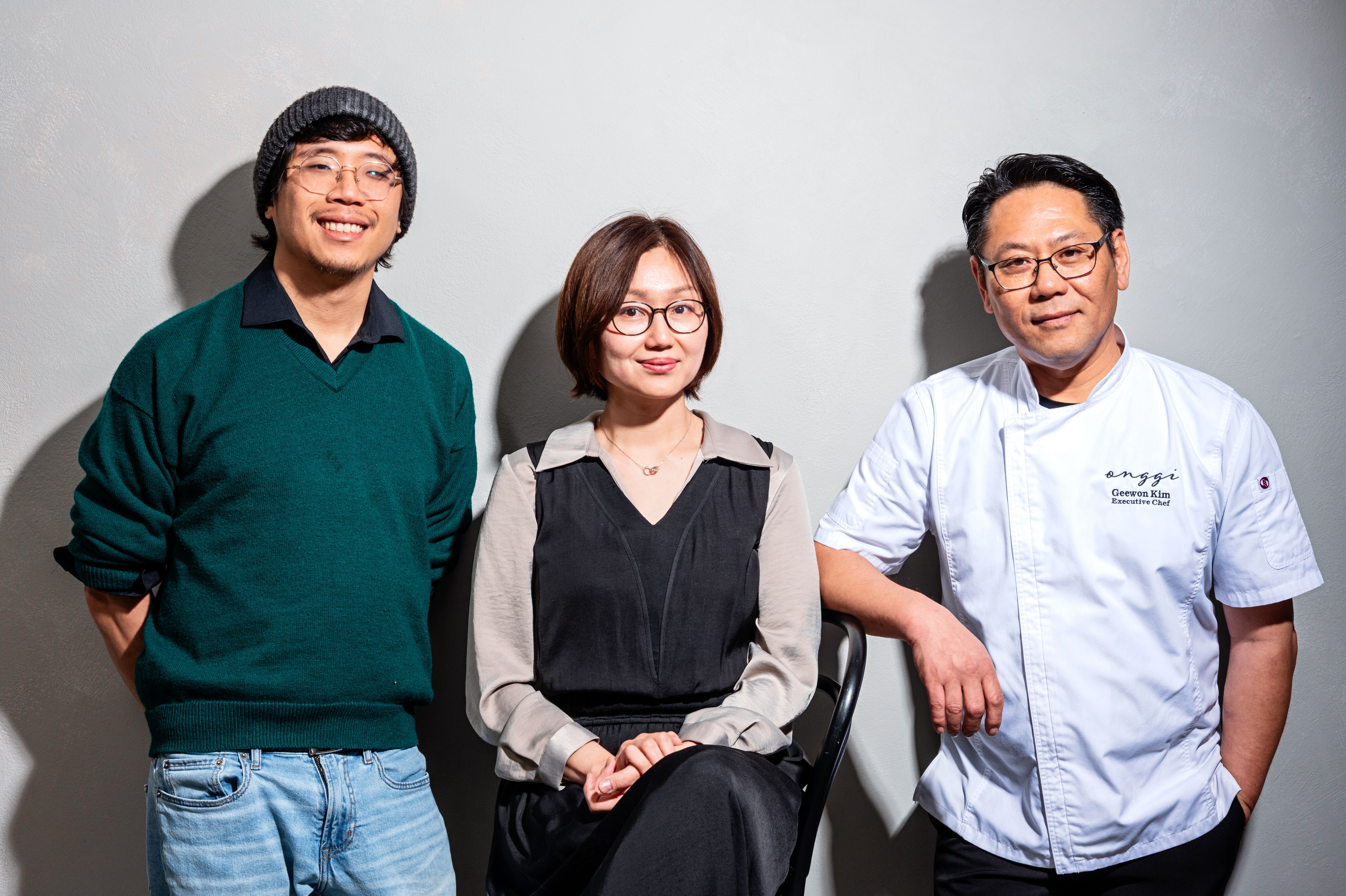  Beverage Director Colin Sugalski, Owner Tanya Kim, and Executive Chef Geewon Kim