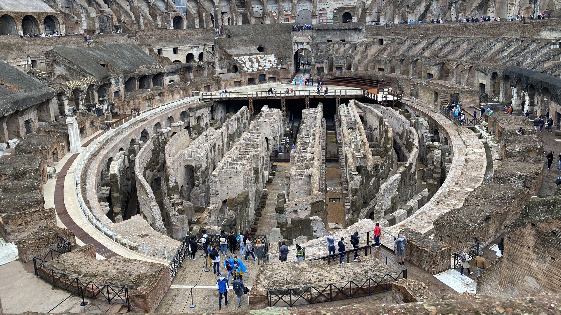 The Colloseum in Rome.