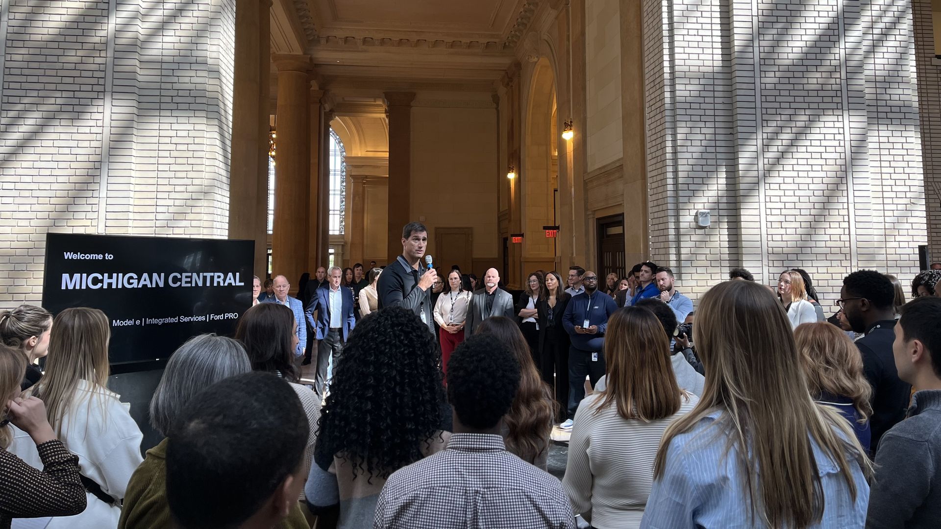 Michigan Central Station's new Ford workers Axios Detroit