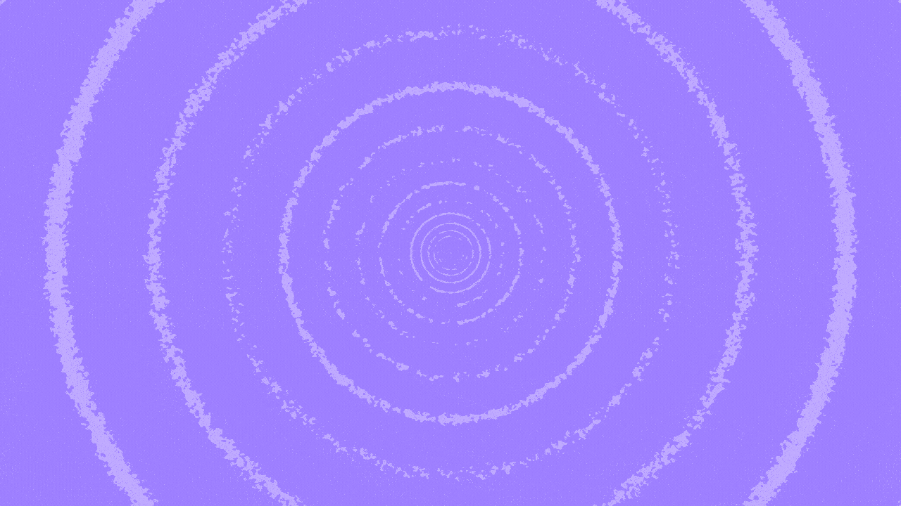 Animated illustration of a vortex of concentric circles with the year 2024 and Axios logos flying out of it.