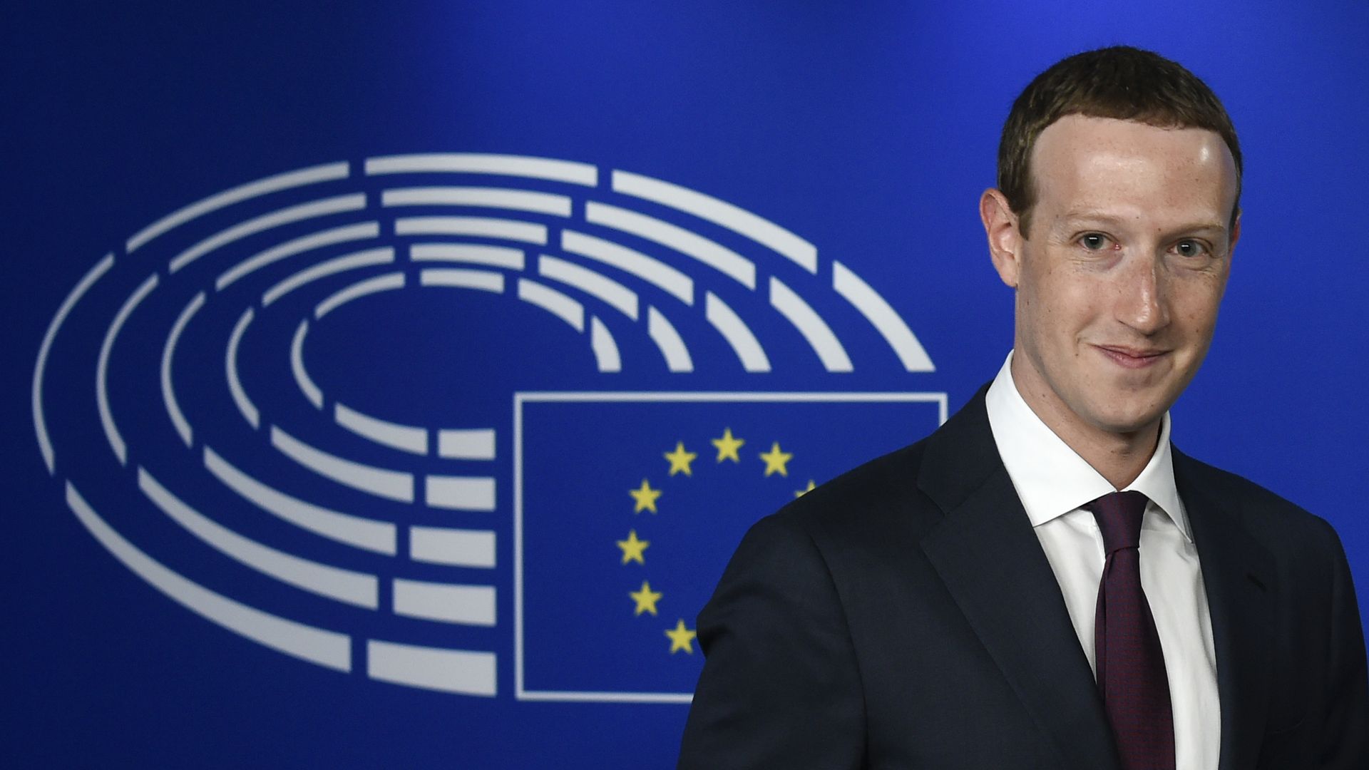 Facebook CEO Mark Zuckerberg arrives at the European Parliament