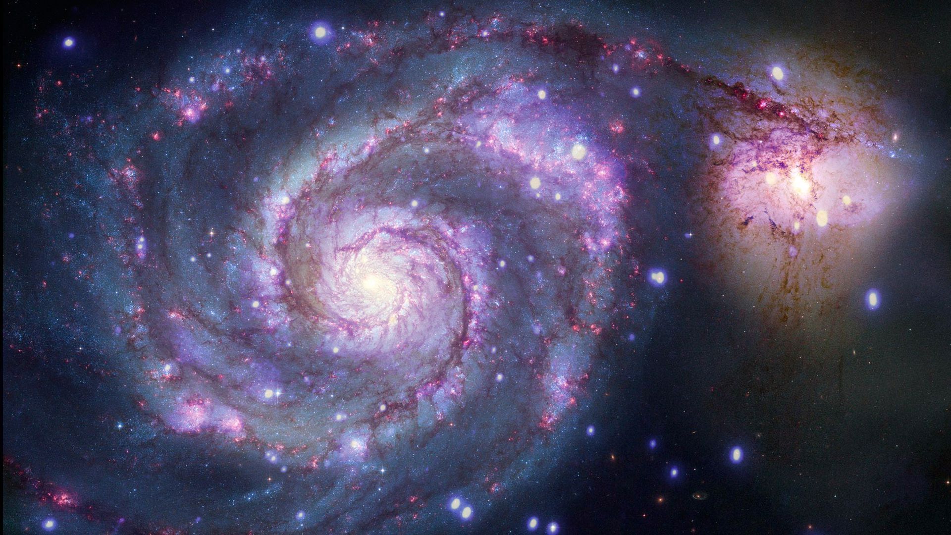A whirlpool galaxy