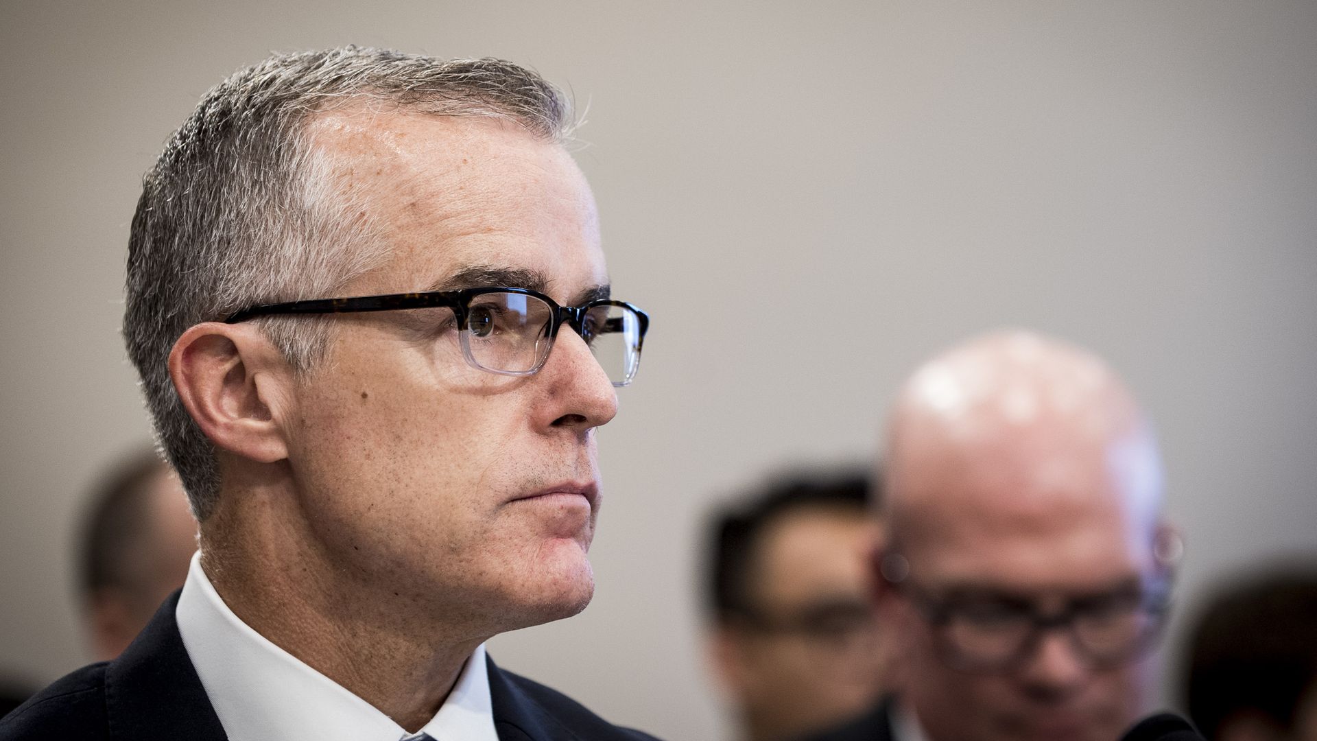 Then-acting FBI Director Andrew McCabe testifying before a House subcommittee in June 2017.