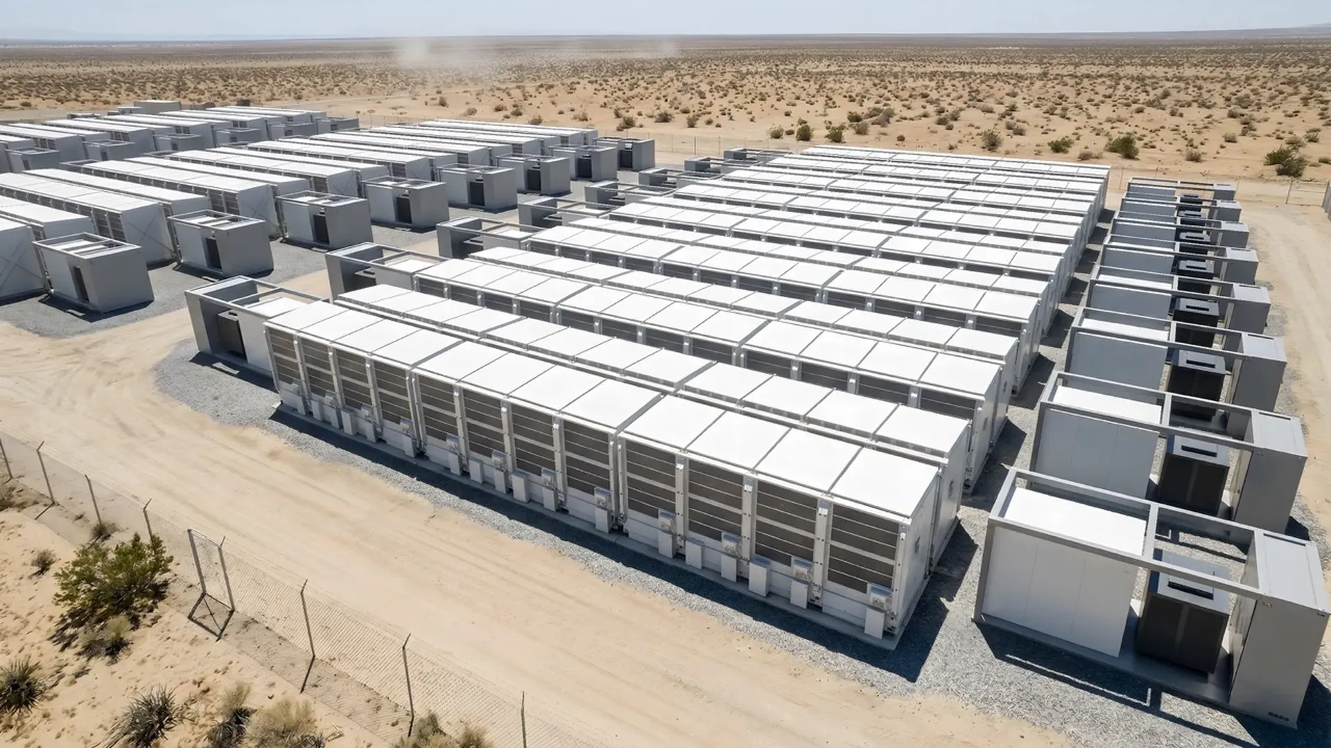 Rendering of a future Peak Energy commercial ESS site.