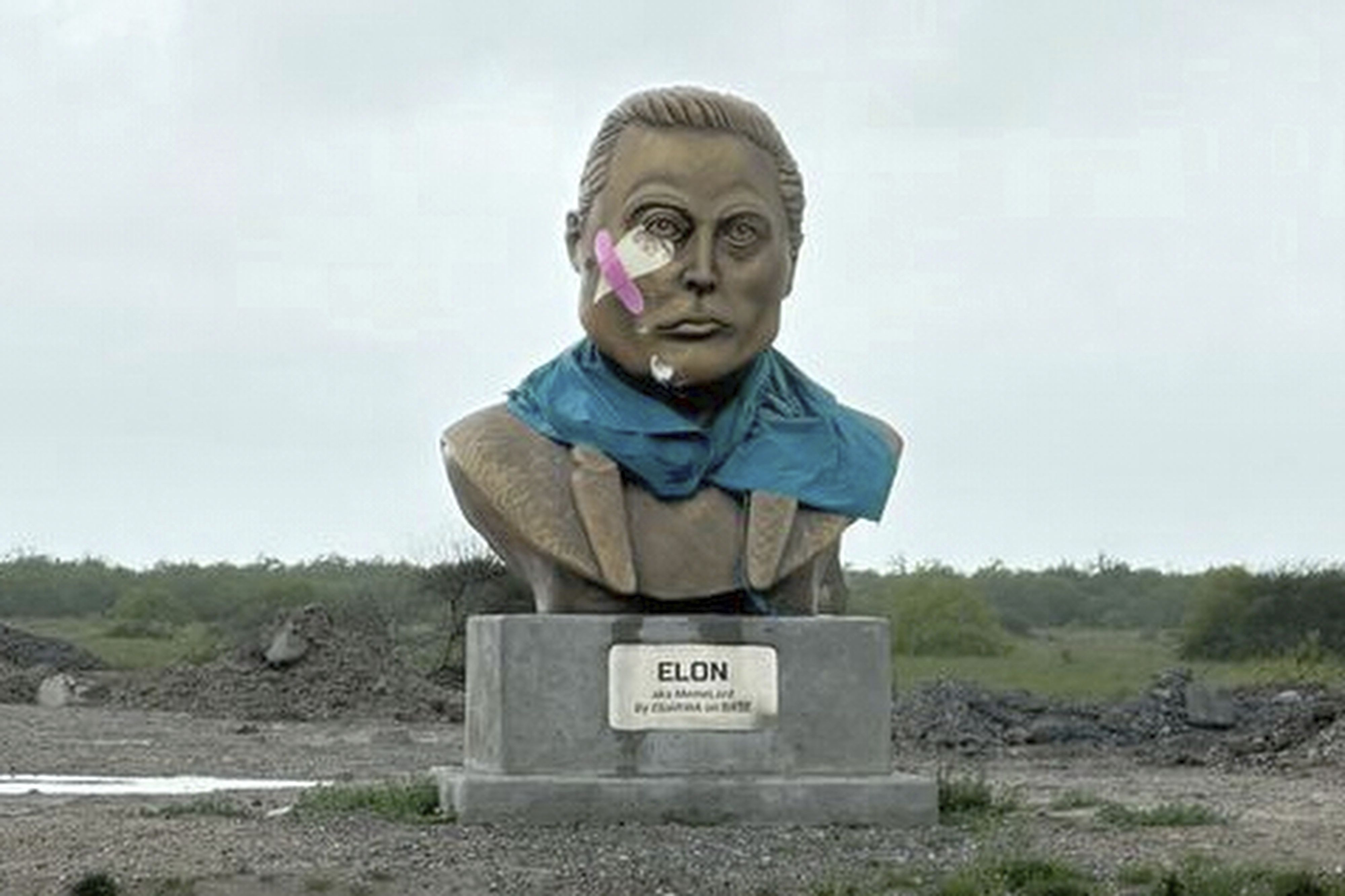 Musk statue