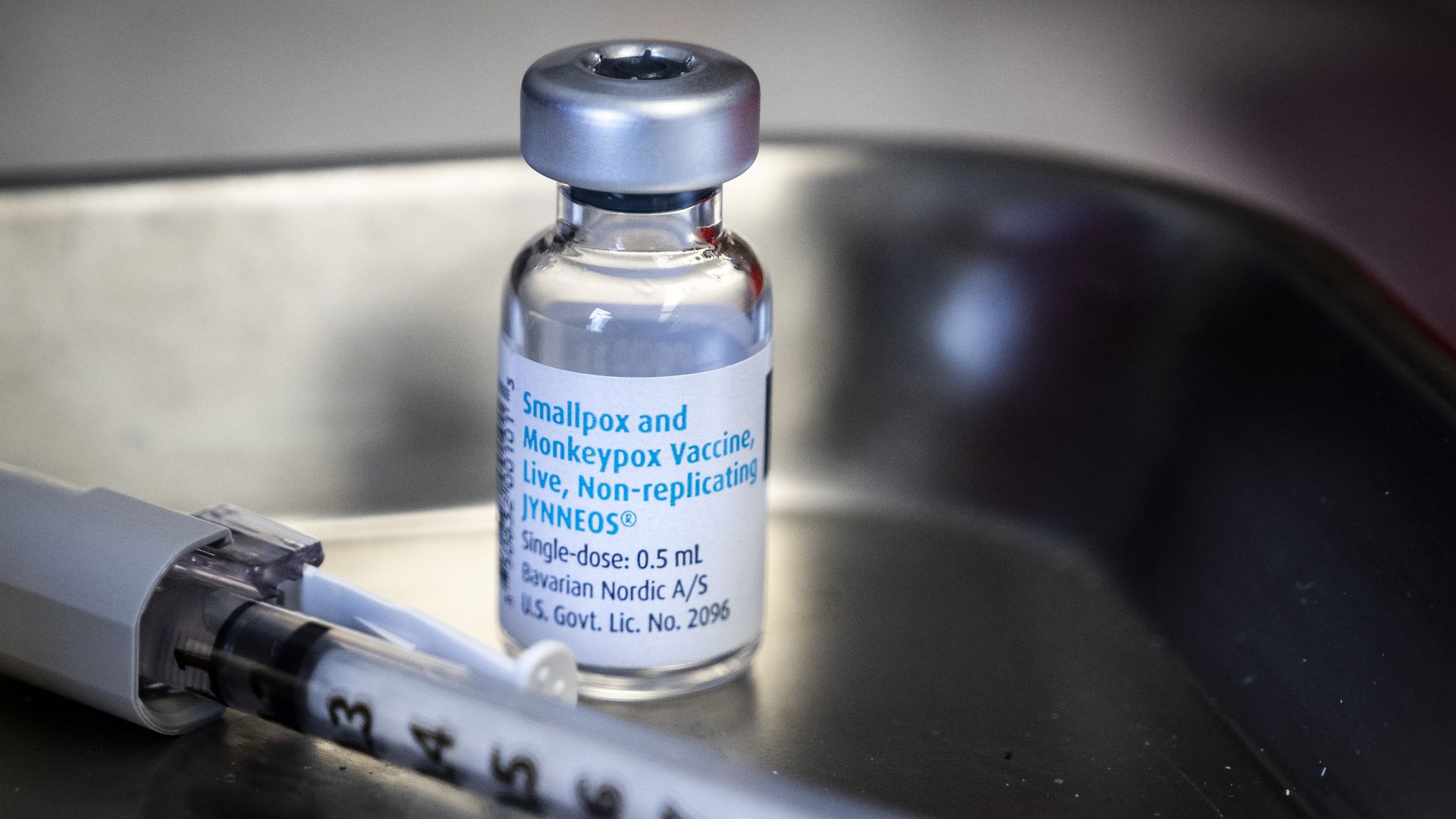Monkeypox vaccine vial