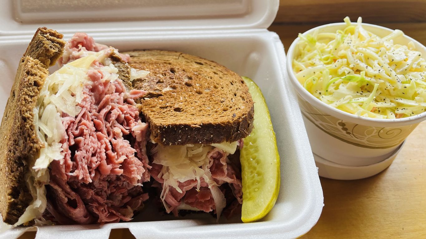 House Of Reuben Offers Massive Corned Beef Sandwich In Michigan - Axios ...