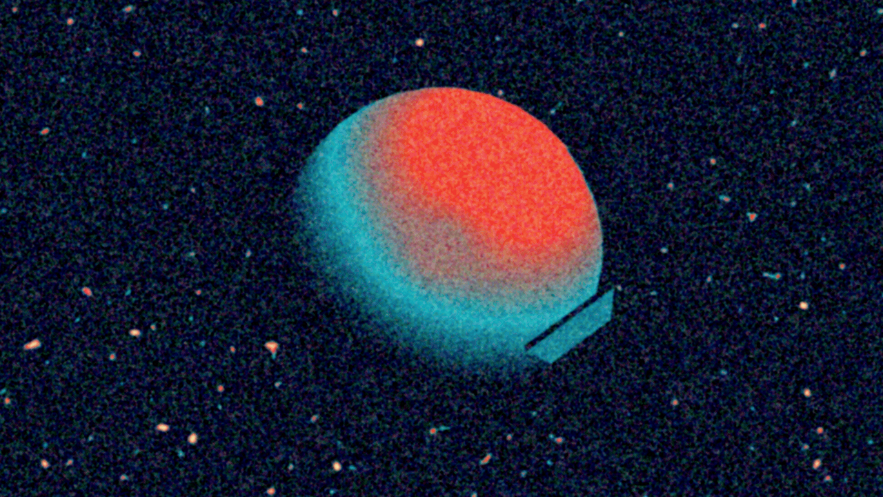 Animated illustration of the words THE ORBIT, and the Axios A logo, orbiting a planet.