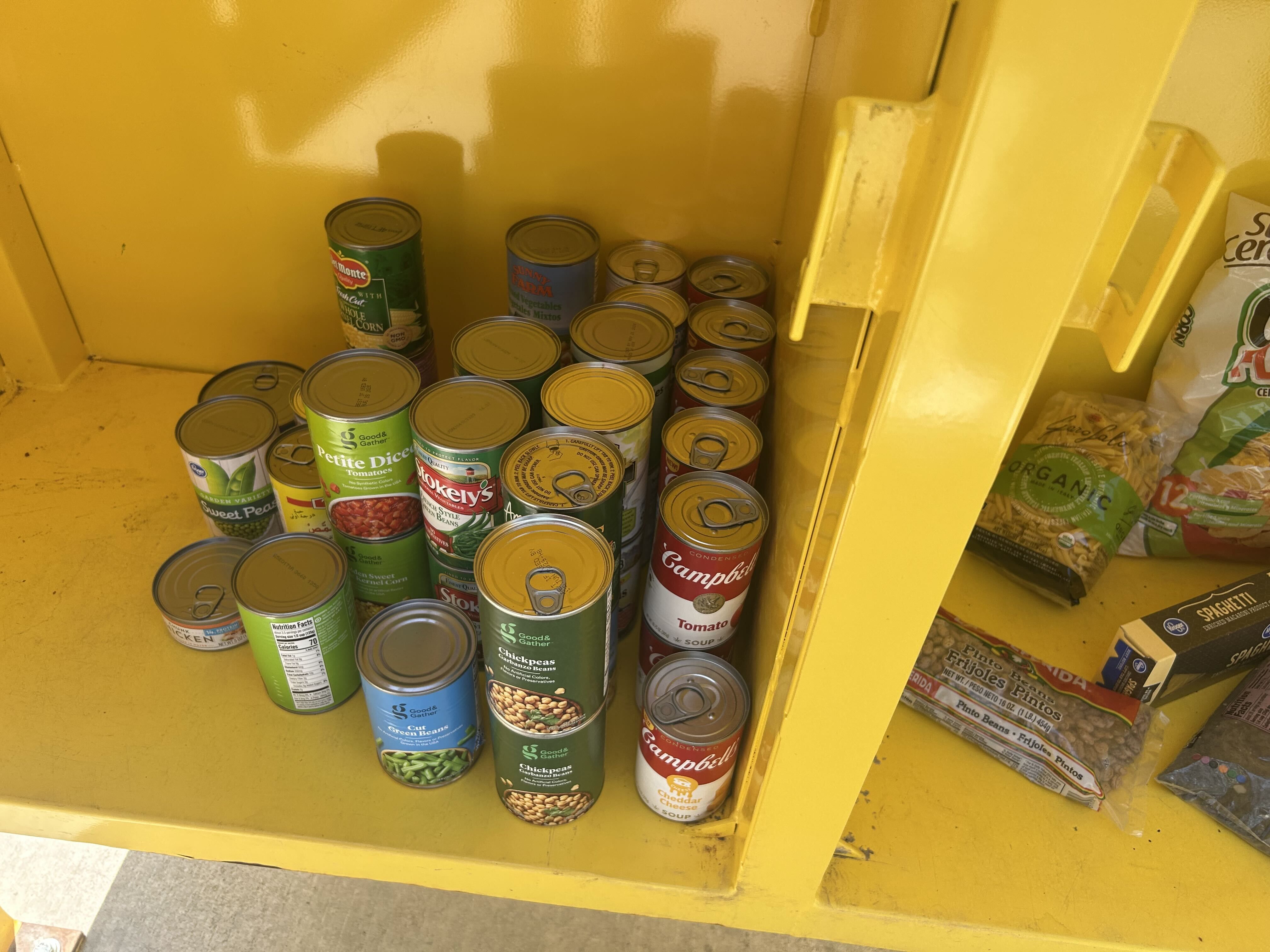 Little Food Pantry at Packy Romans Park, in Englewood.