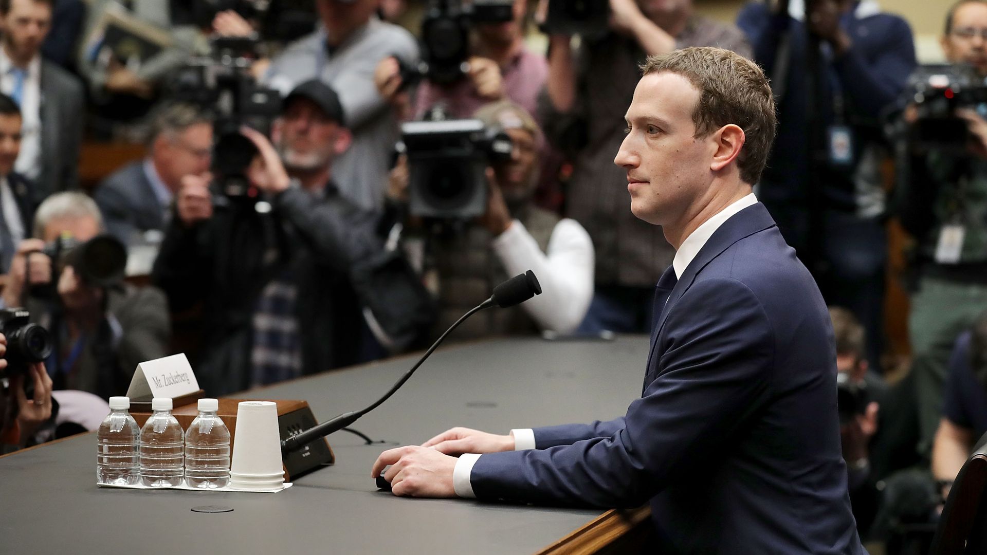 Zuckerberg testifying
