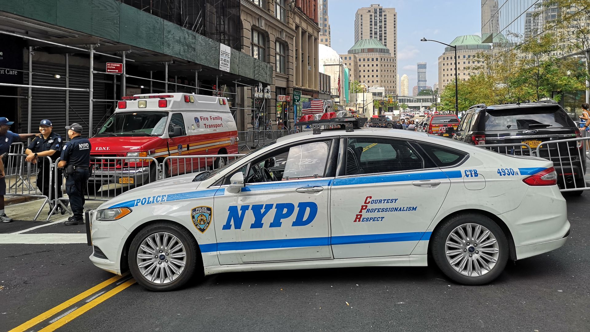 An NYPD car.