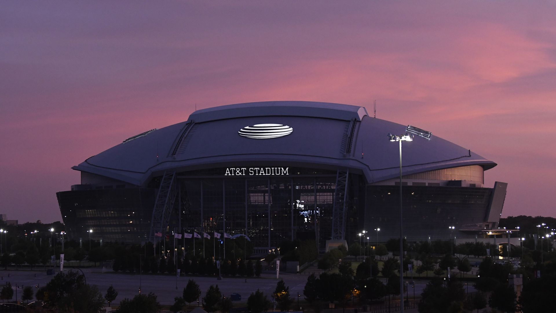 The AT&T stadium in Arlington.