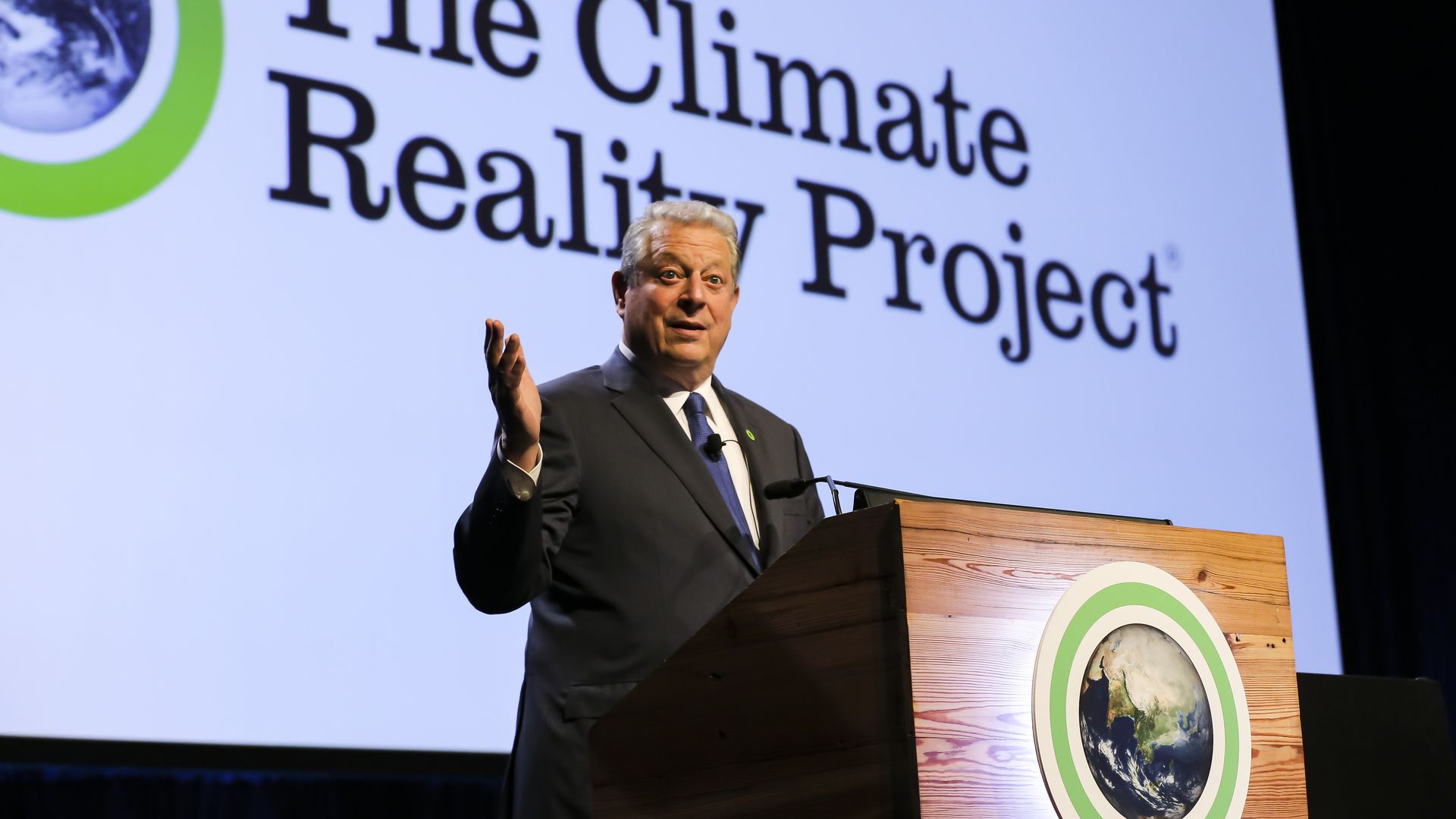 Former vice president Al Gore speaks in 2019.
