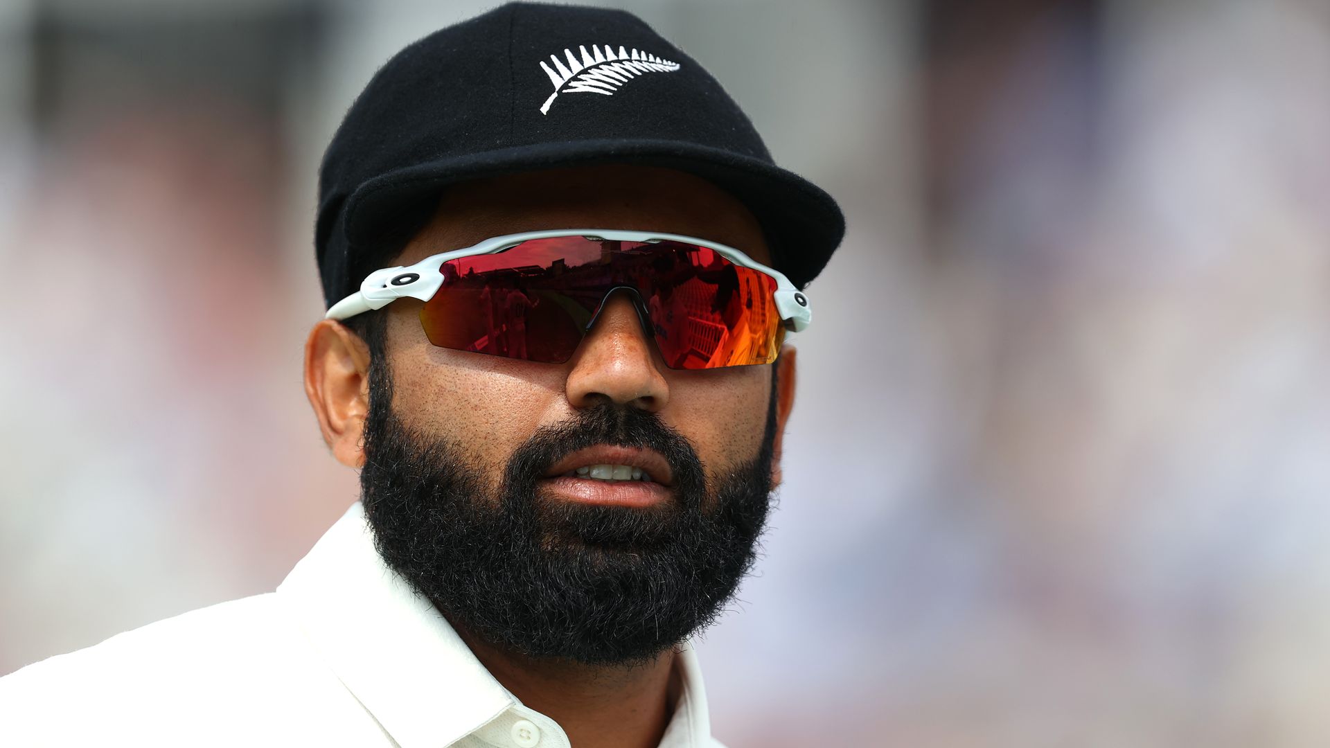 Ajaz Patel of New Zealand