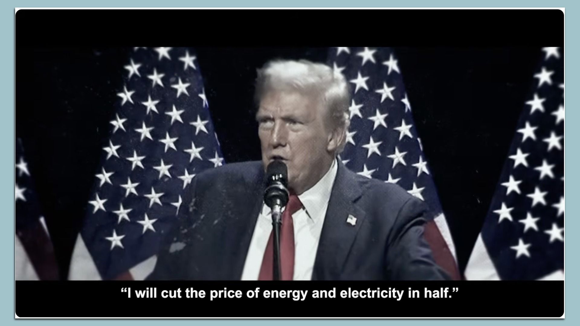 Screenshot of Climate Power ad