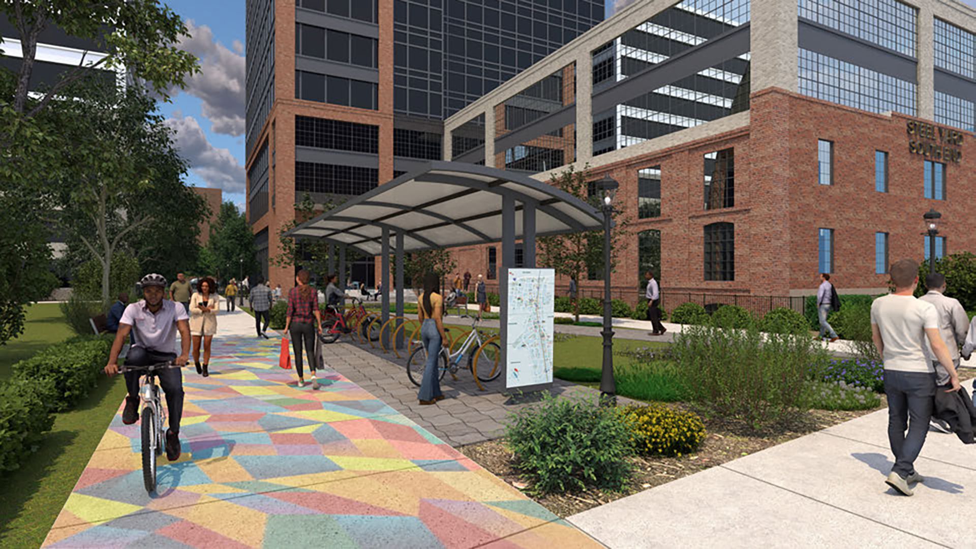 rendering of the rail trail