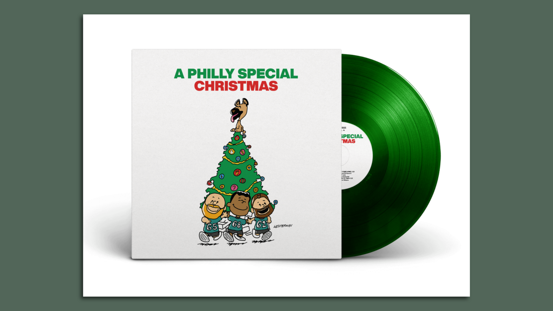 Eagles players' green Christmas vinyl to go on sale one last time - Axios  Philadelphia
