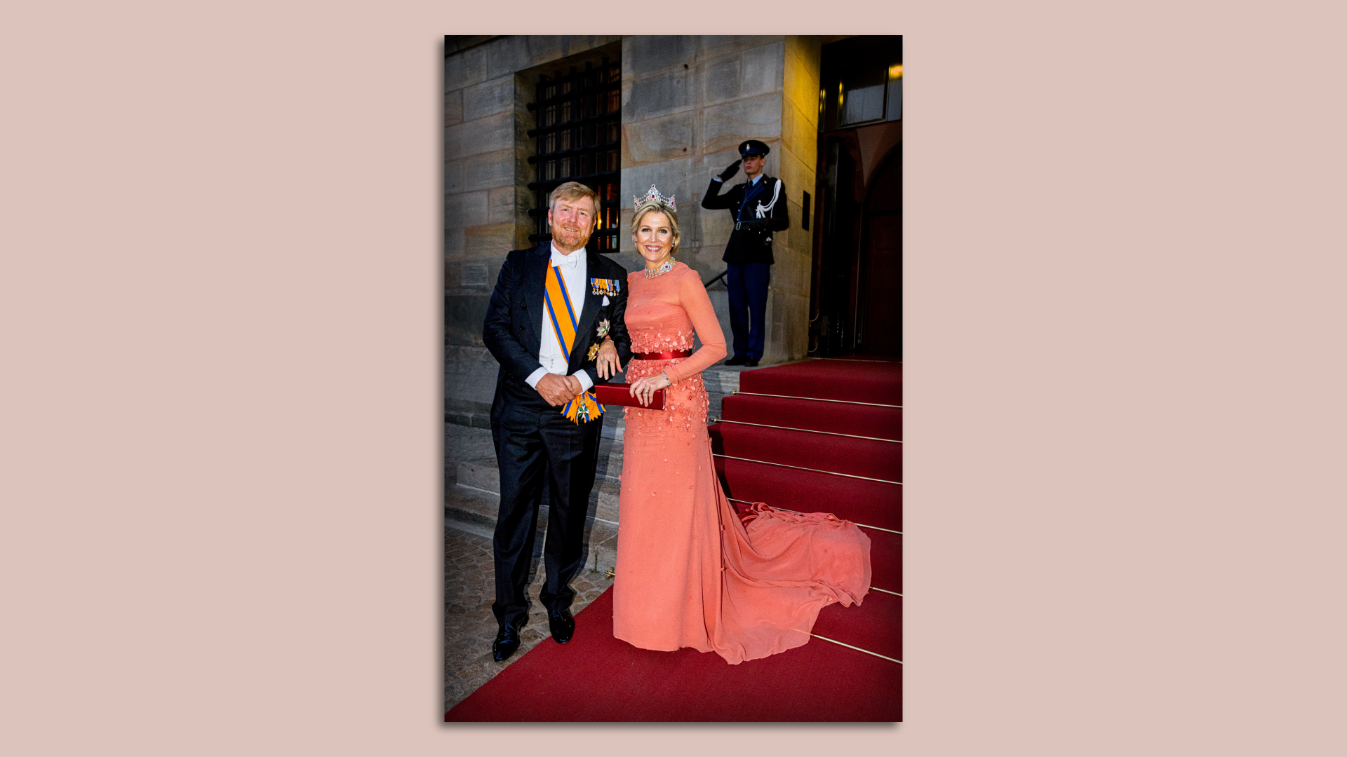 Photo of the Netherlands royal couple. 