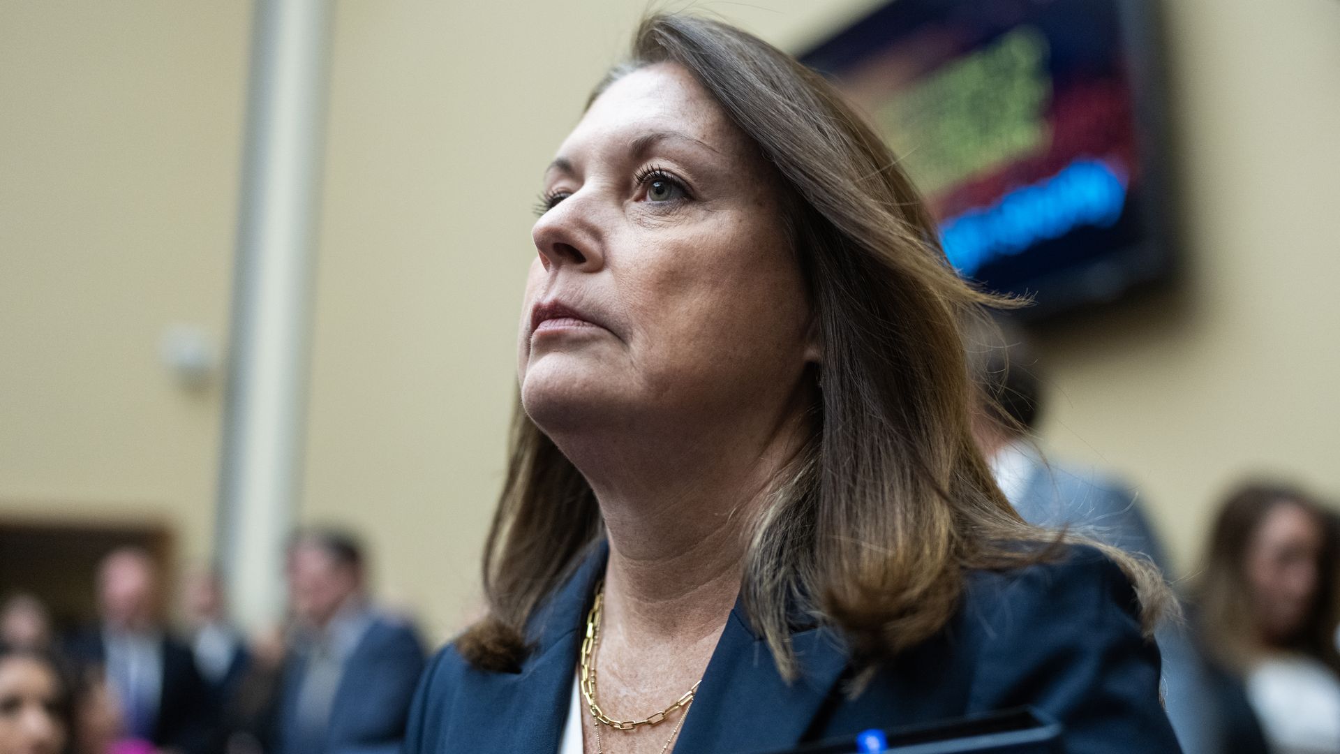 Kimberly Cheatle, former director of the U.S. Secret Service, before the House Oversight Committee on July 22.