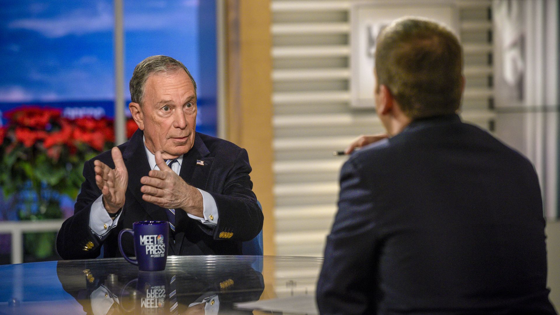 Mike Bloomberg talks with Chuck Todd on NBC's "Meet the Press"
