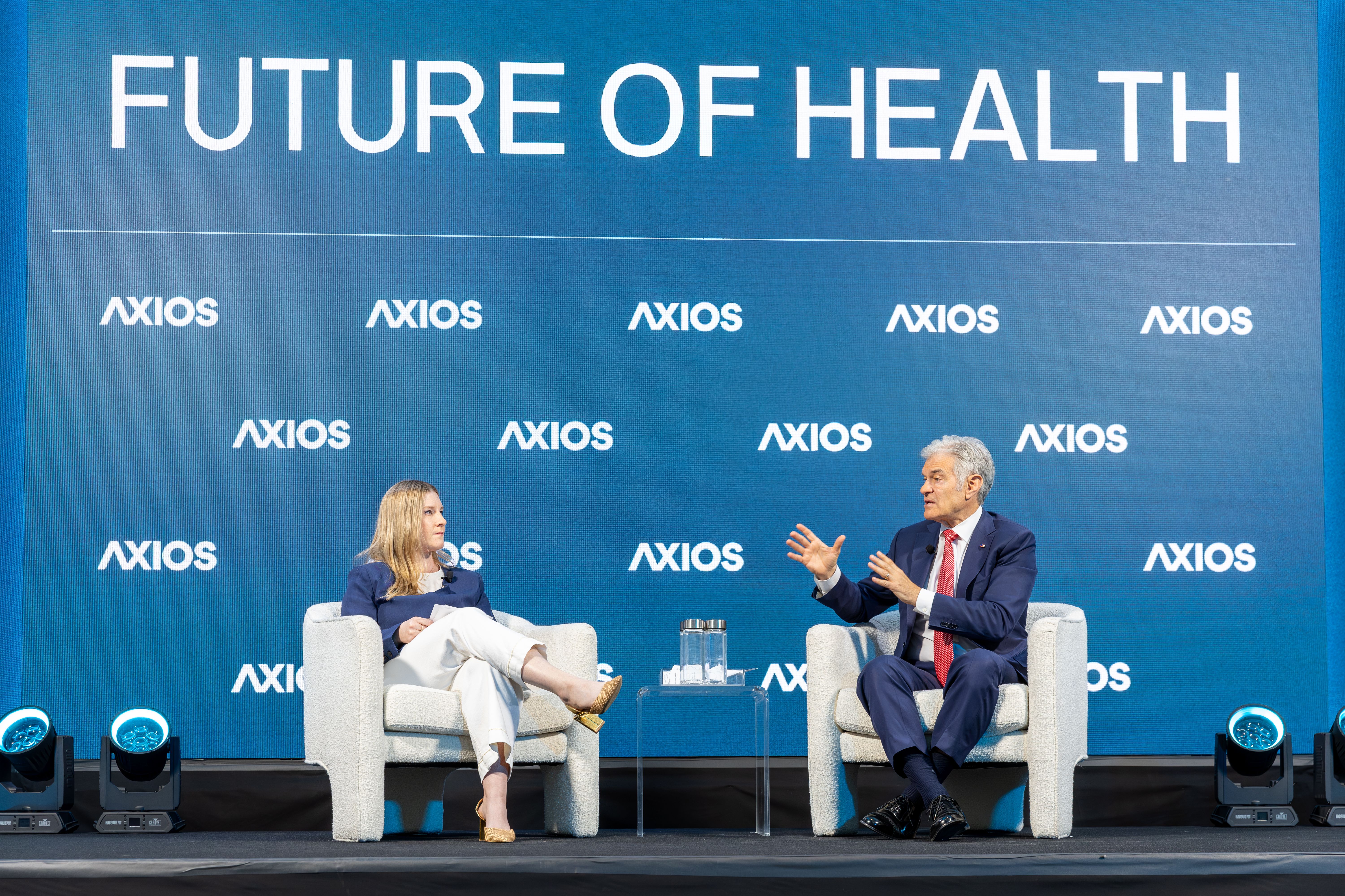 Axios' Caitlin Owens interviews Dr. Mehmet Oz, administrator of the Centers for Medicare & Medicaid Services, at our Future of Health Summit in D.C. yesterday. 
