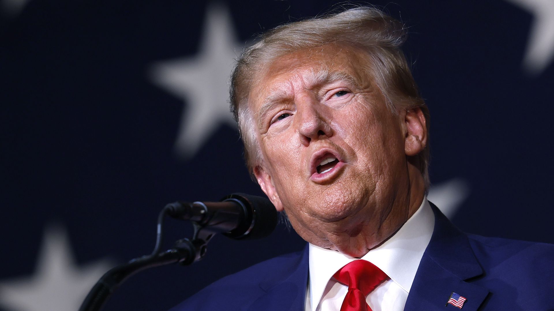 Former President Trump in Columbus, Georgia, earlier this month.