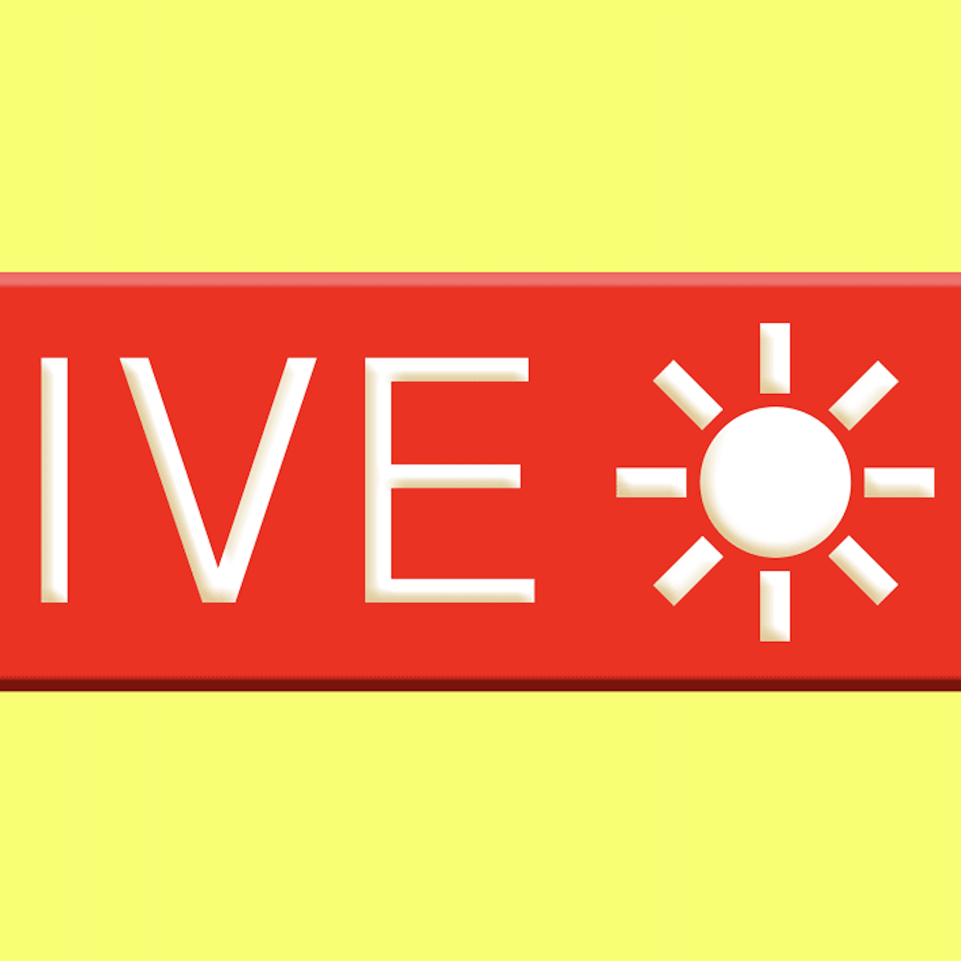 Illustration of a live video symbol with a blinking sun.
