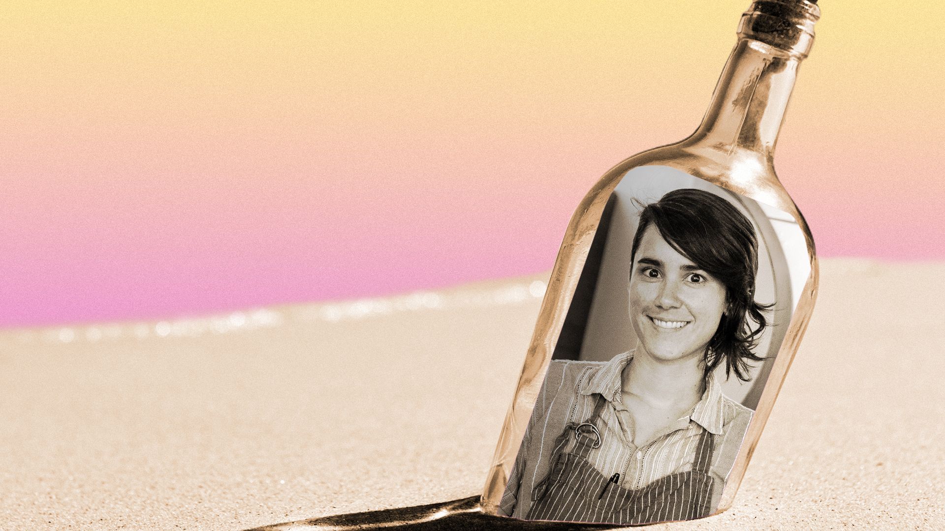 Photo illustration of Emmer and Rye Chef Alex Mejia. 