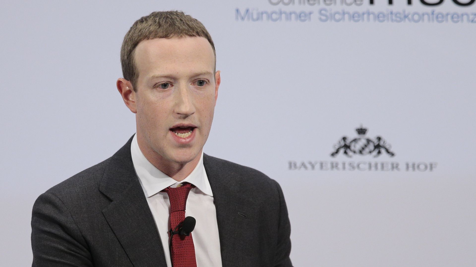 Mark Zuckerberg attending the 56th Munich Security Conference in Germany