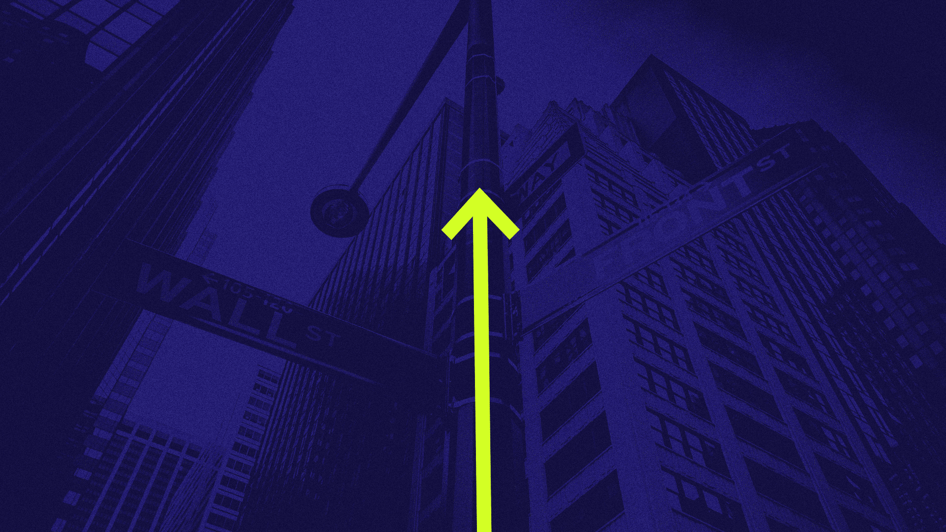Illustration of an upwards arrow turning into a question mark