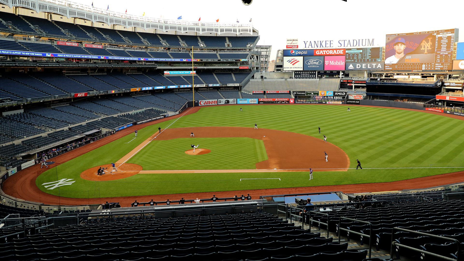 Empty Yankee Stadium