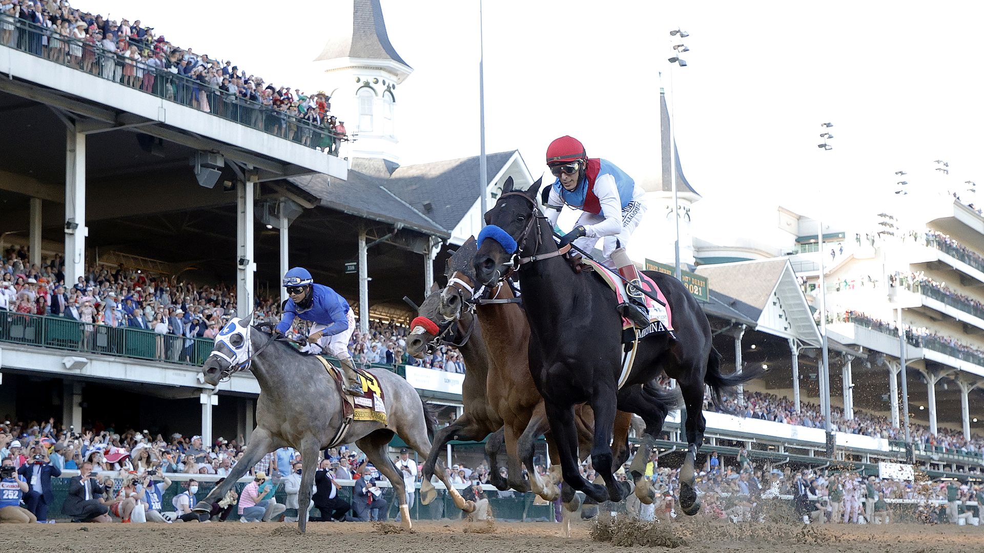 Medina Spirit at the Kentucky Derby on May 1, 2021. 
