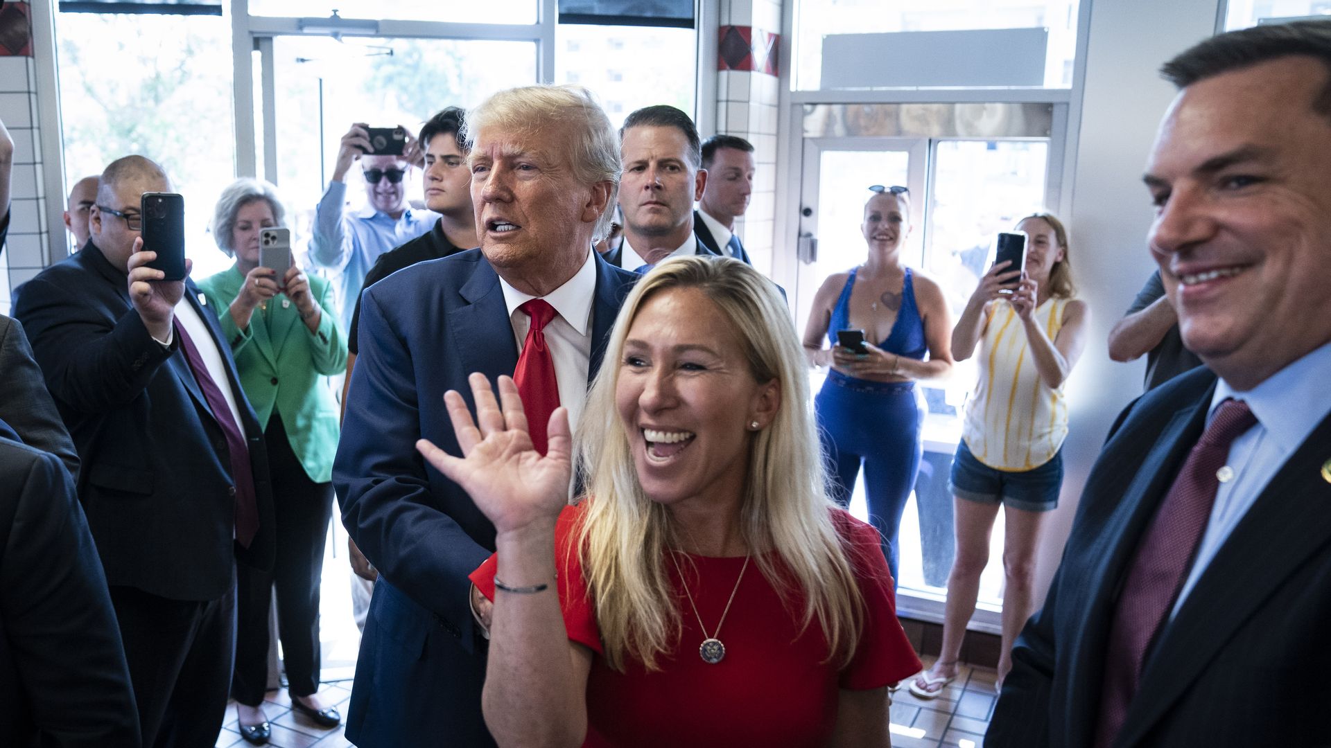Trump and Marjorie Taylor Greene