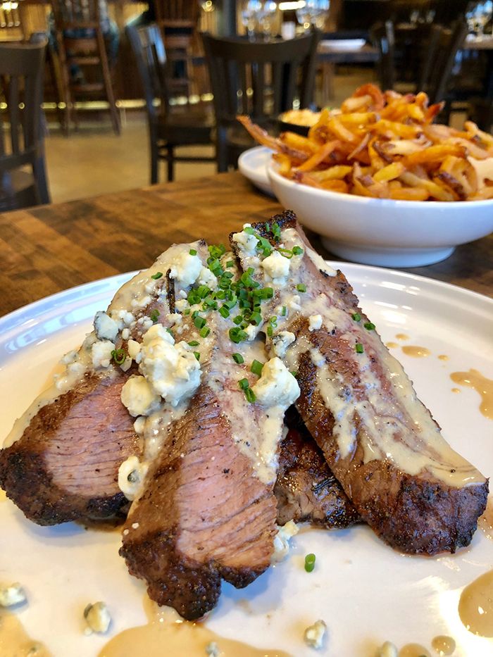 steak-with-sauce-at-the-dunavant-charlotte-restaurant-fries
