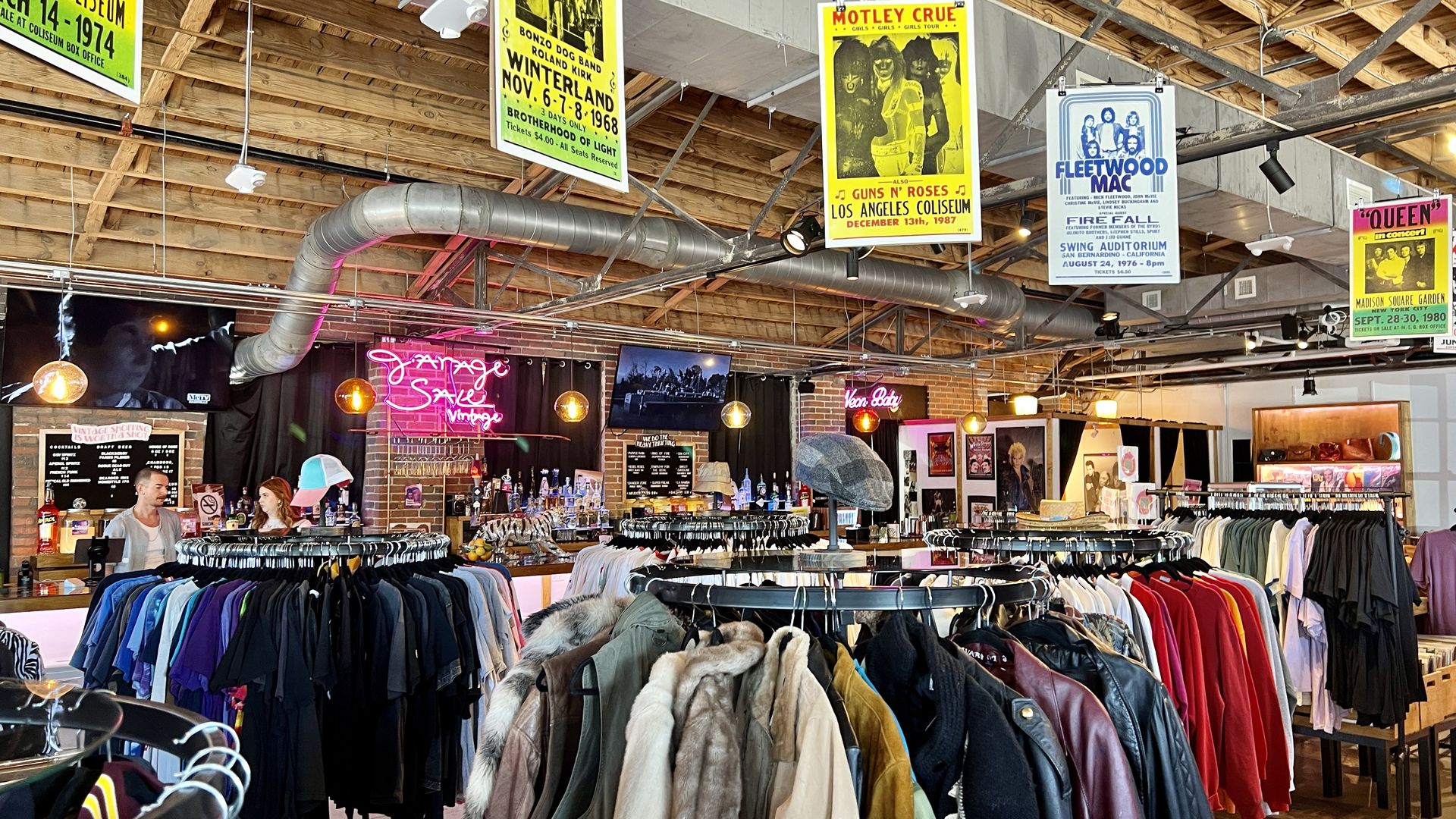 Garage Sale Vintage now open in Highland Yards with cocktail bar - Axios  Nashville