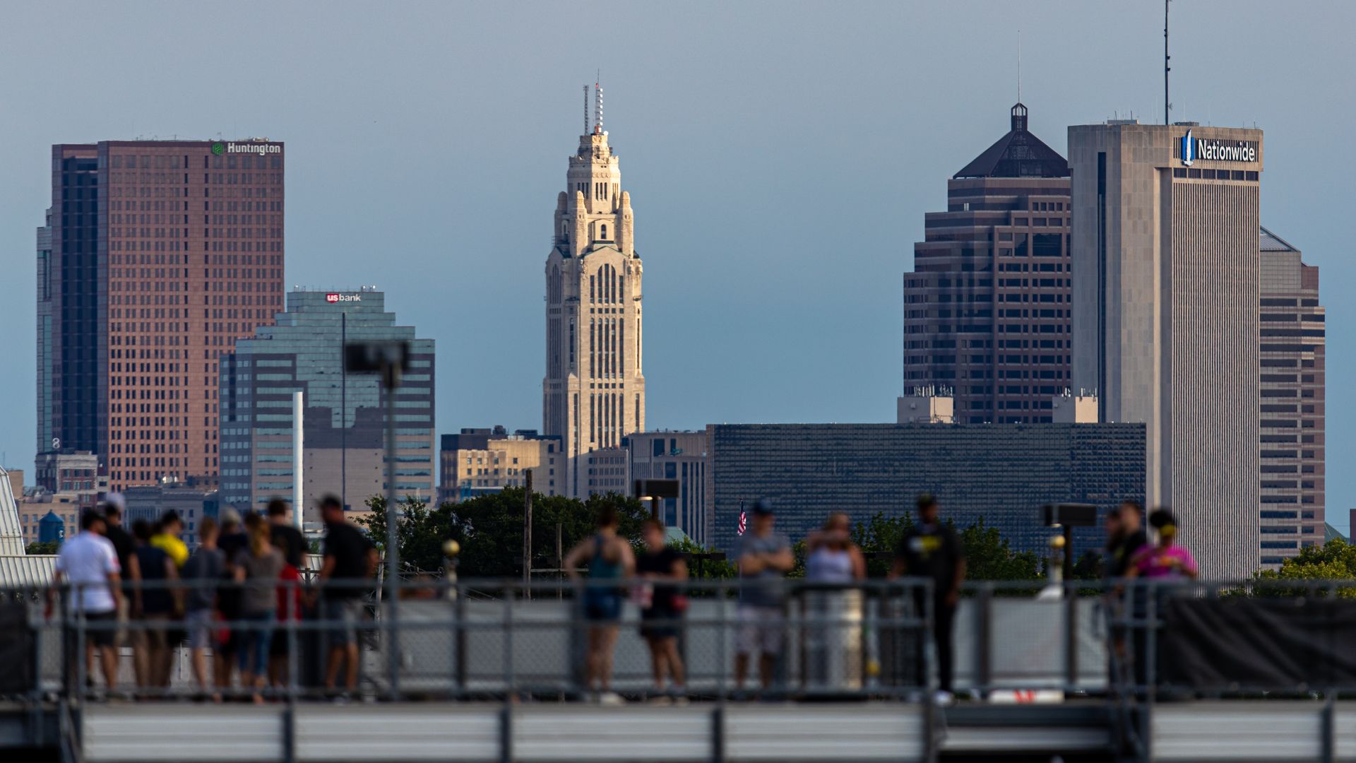 Columbus skyline view