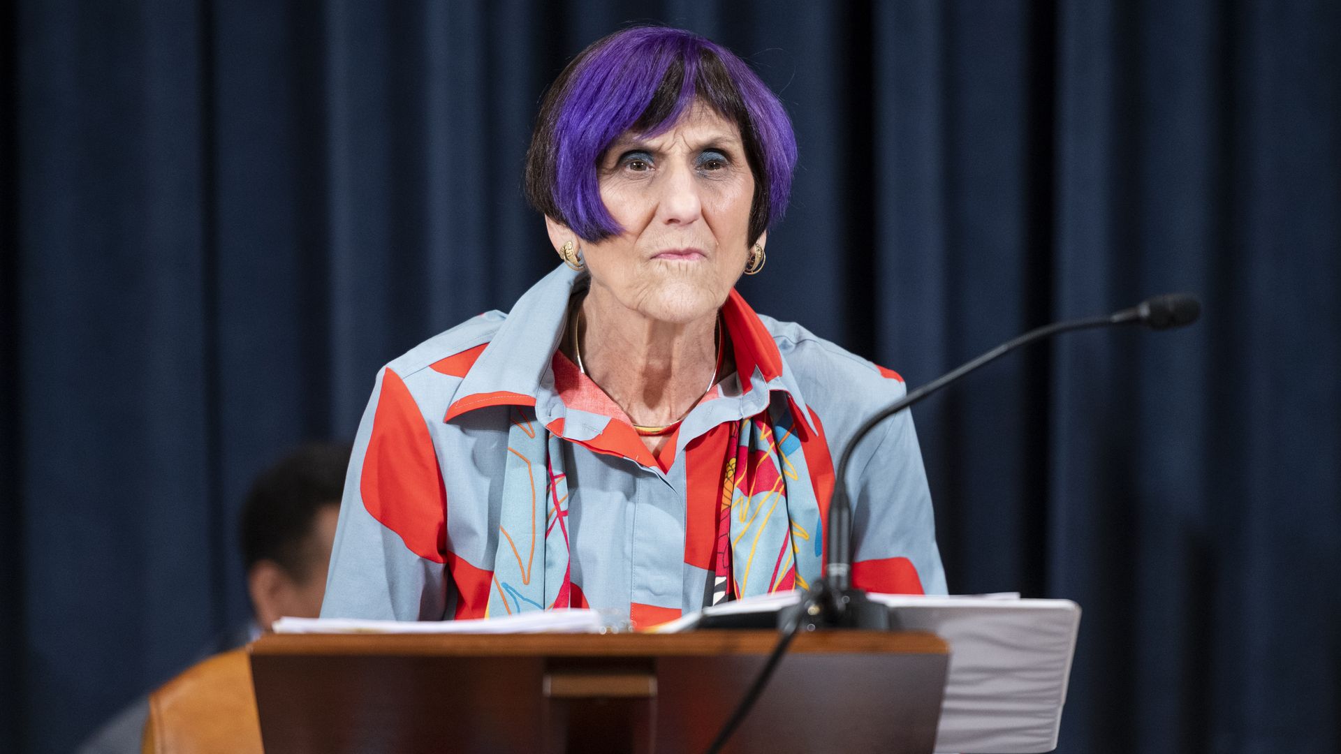 Chairwoman Rosa DeLauro conducts a House Appropriations Committee hearing on Tuesday, June 29