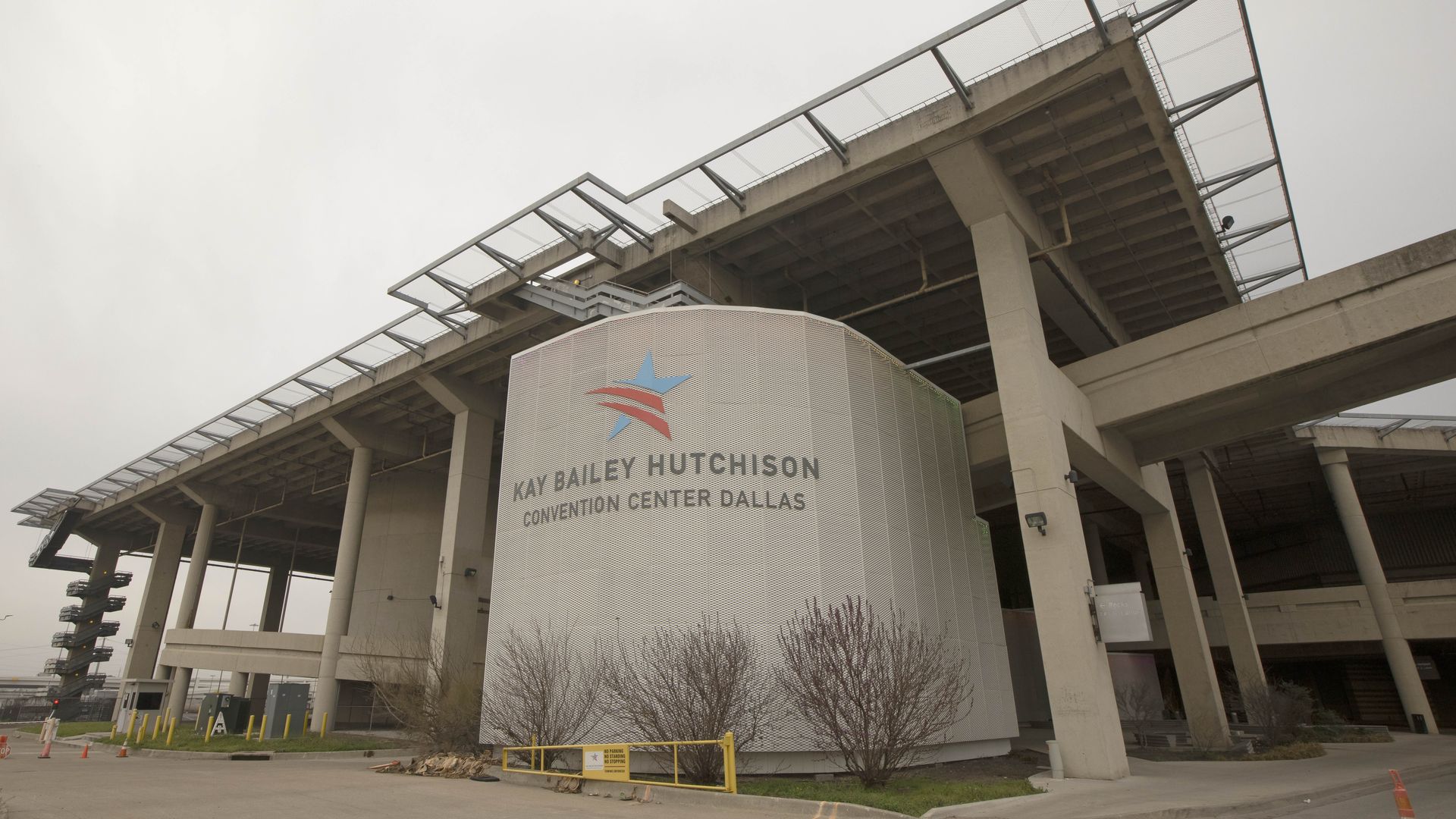 The brutalistic convention center
