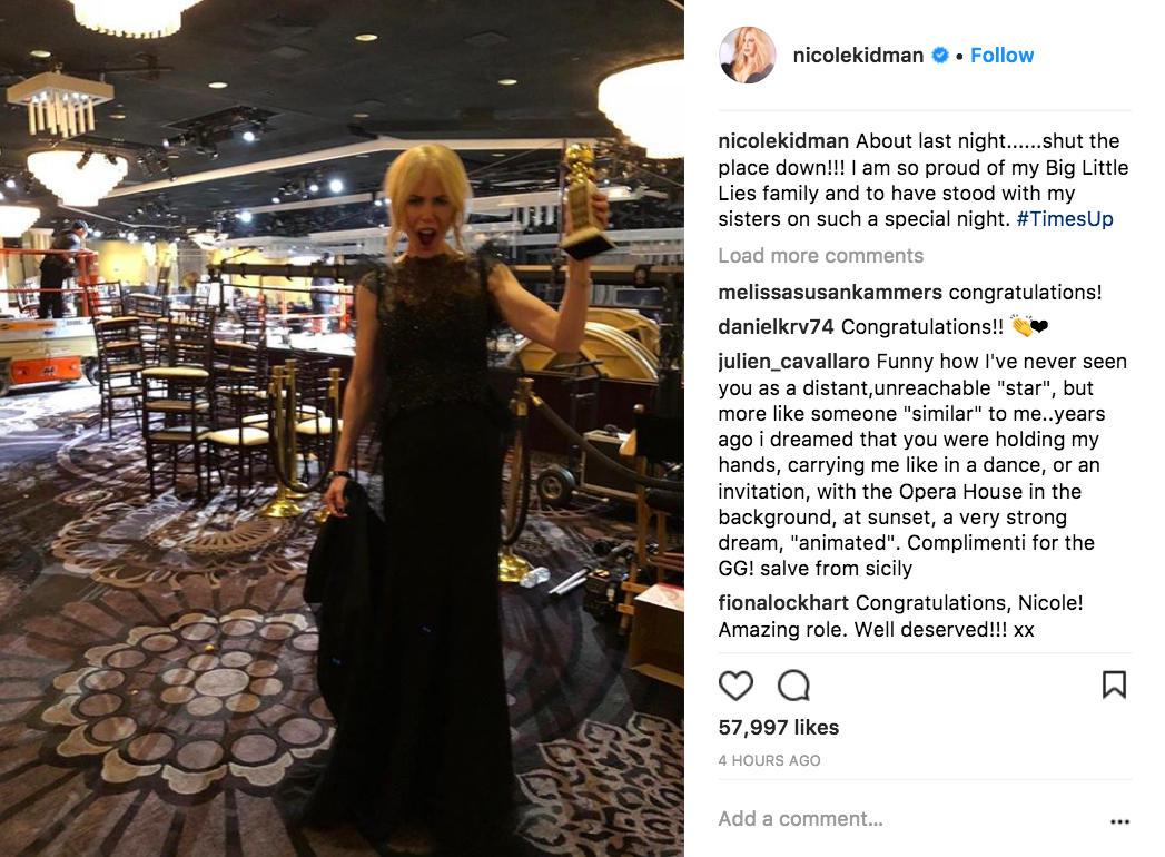 Nicole Kidman on Instagram