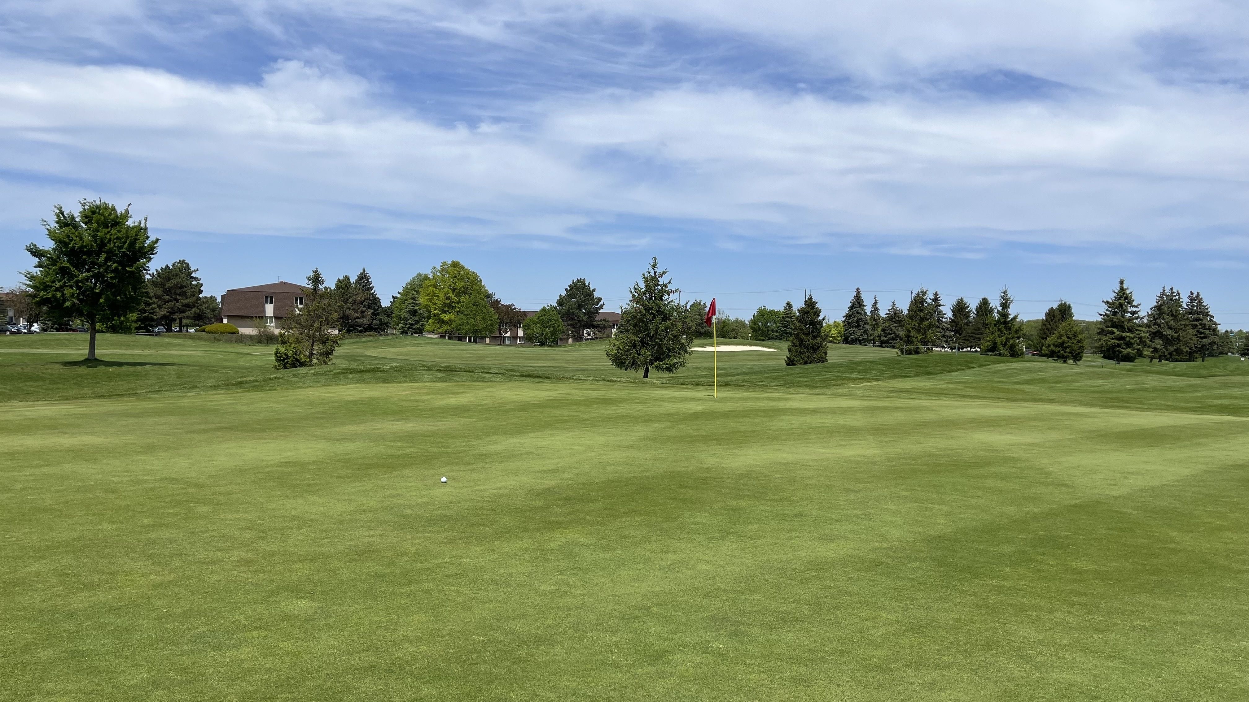 The 6th green at Red Oaks golf course in Madison Heights.