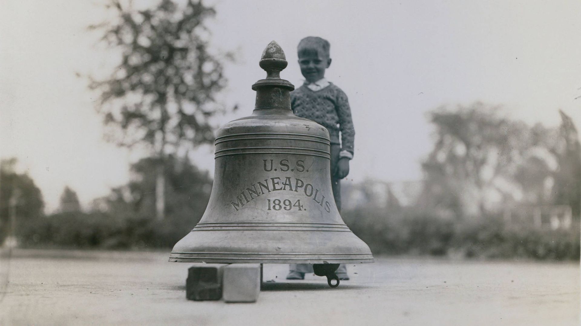 A historic bell from the U.S. Navy