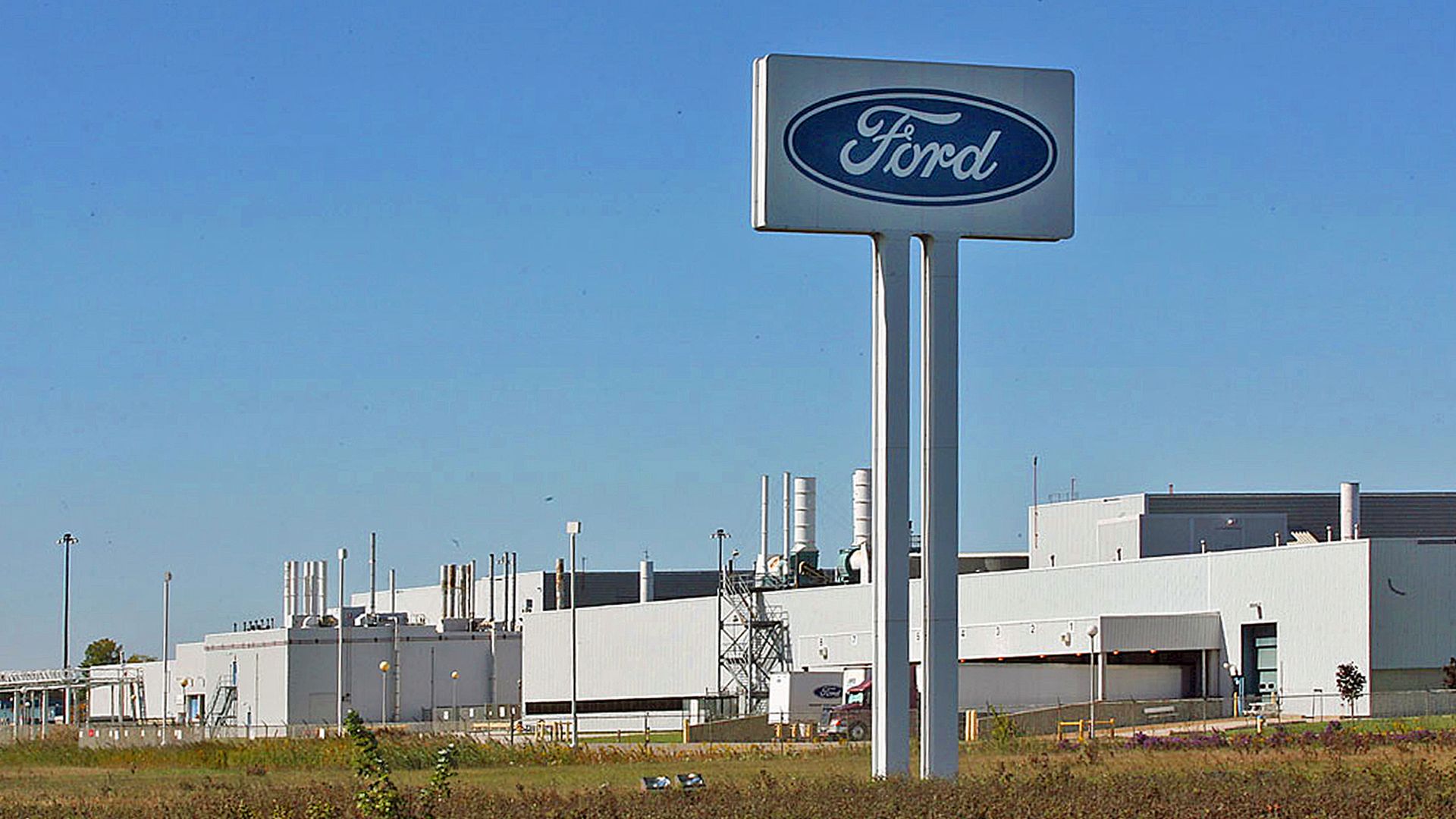 A photo of Ford's engine plant in Essex, Ontario 