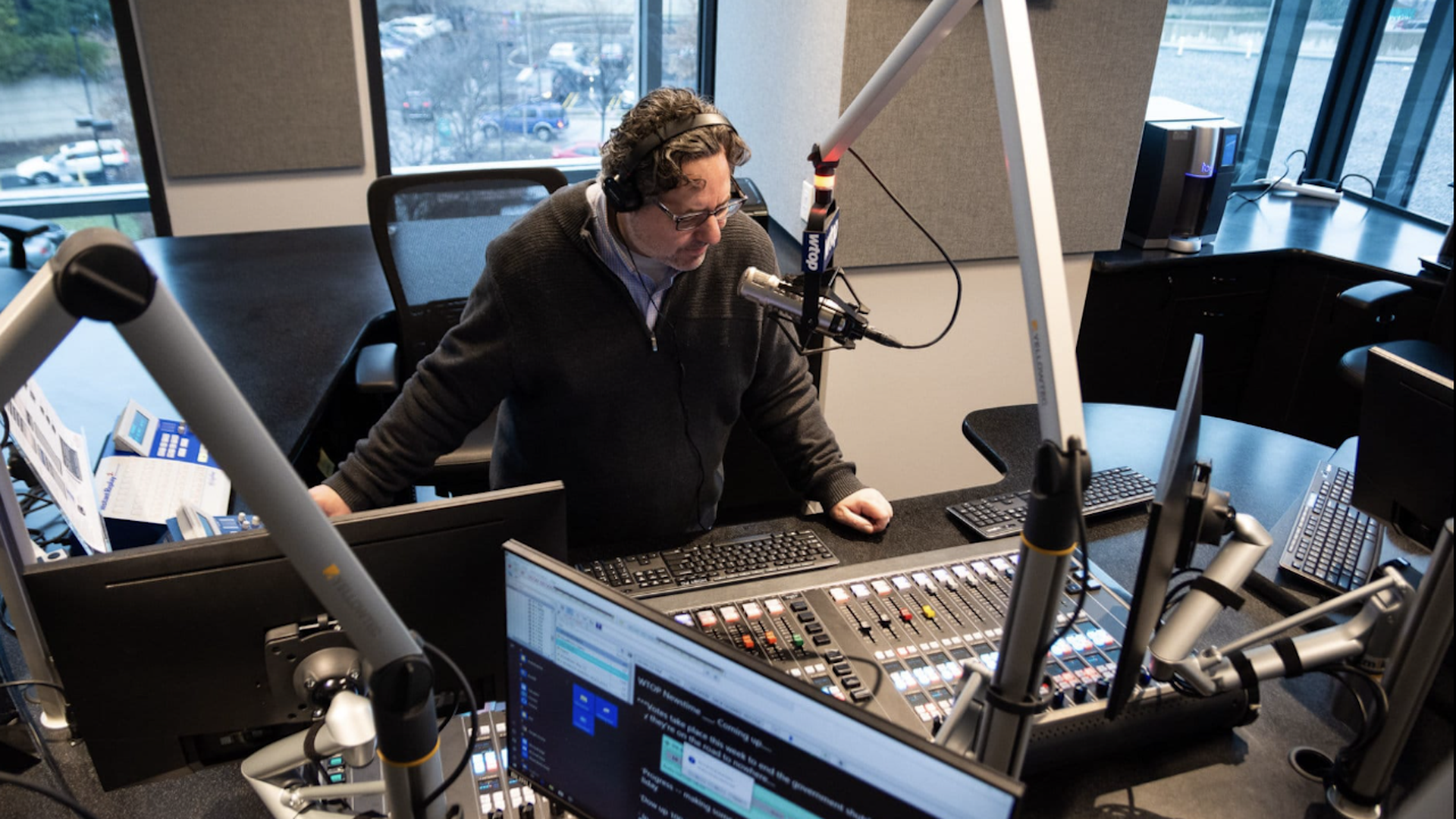 Late WTOP anchor Dimitri Sotis at the station 