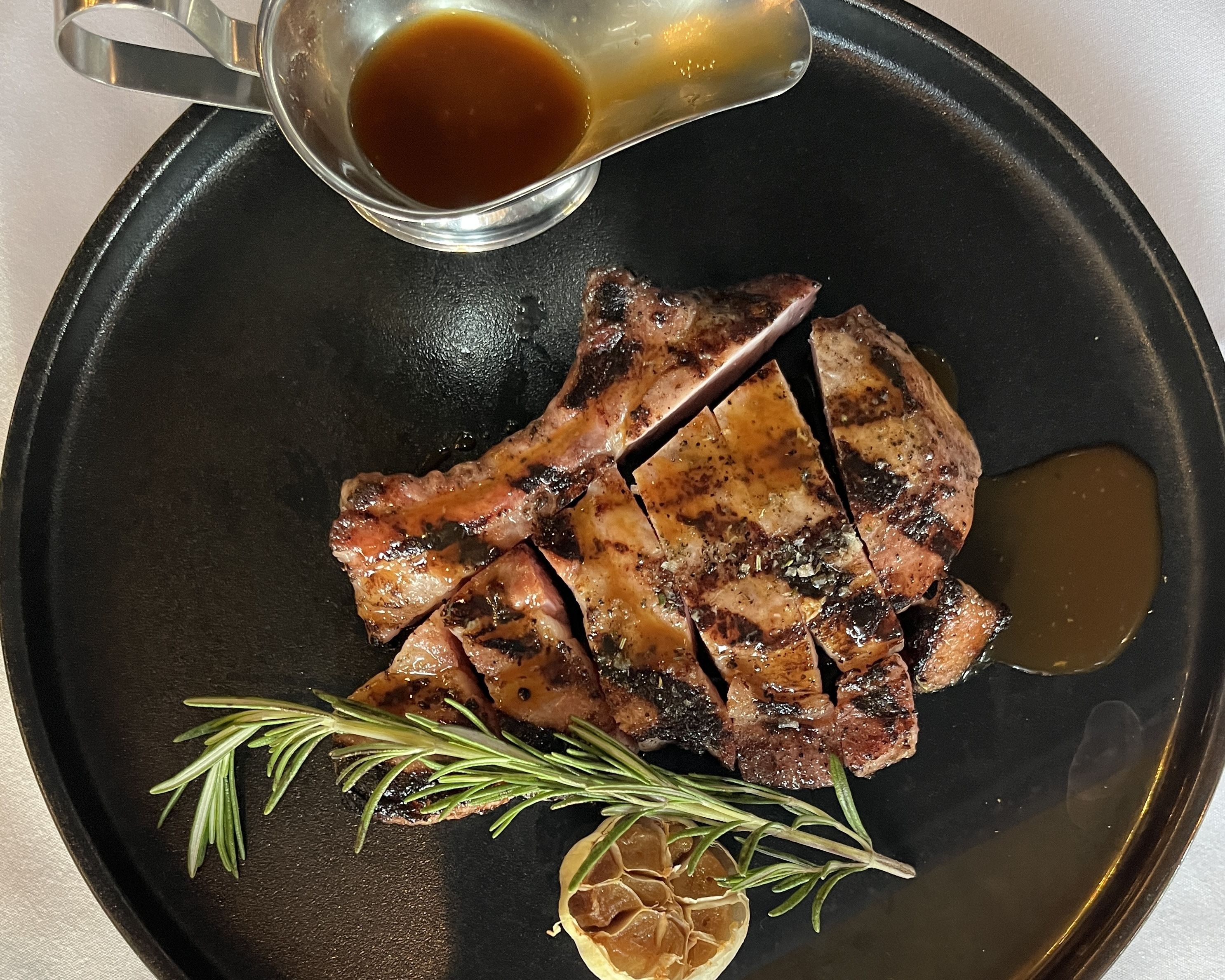 Photo of porkchops on a plate 