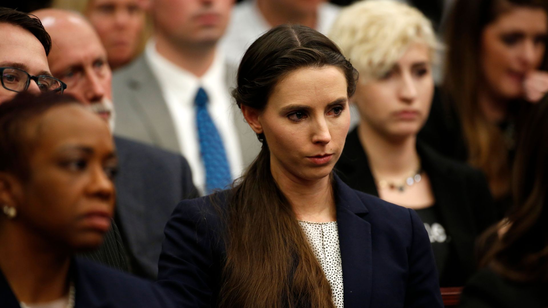 Rachael Denhollander who was victimized by former Michigan State University and USA Gymnastics doctor Larry Nassar.